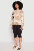 Plus Size She Is Velvet Burnout Graphic Sweatshirt sold by Rainbow