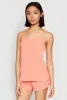 Rib Knit Lettuce Edge Pajama Cami with Shorts sold by Rainbow