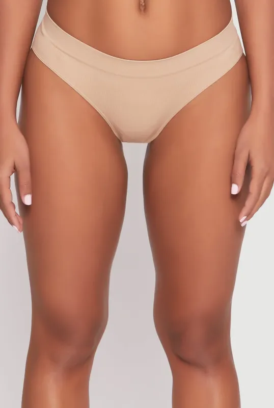 Ribbed Knit Seamless Bikini Panty sold by Rainbow