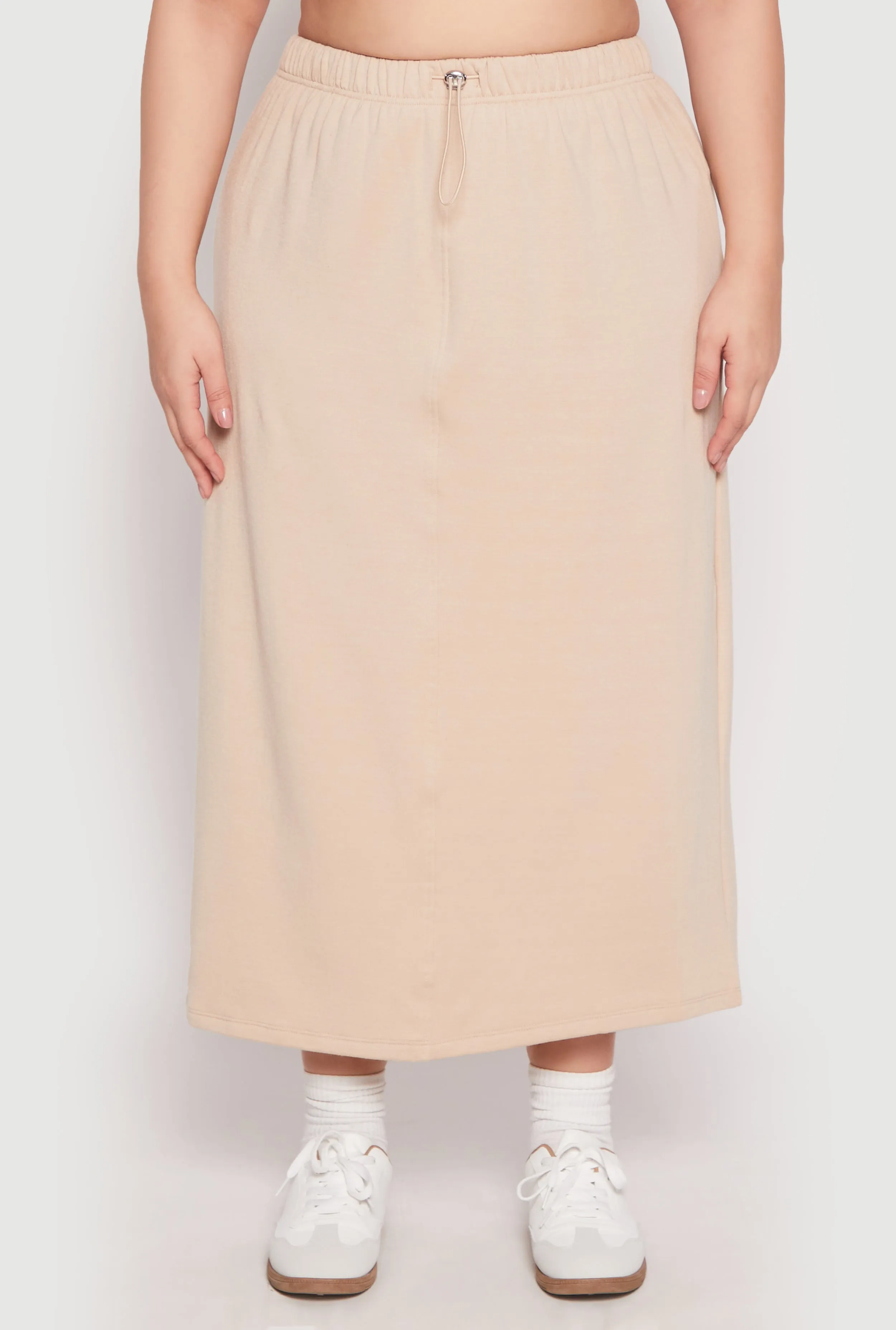 Plus Size Fleece Toggle Drawstring Waist Skirt sold by Rainbow product image thumbnail 3