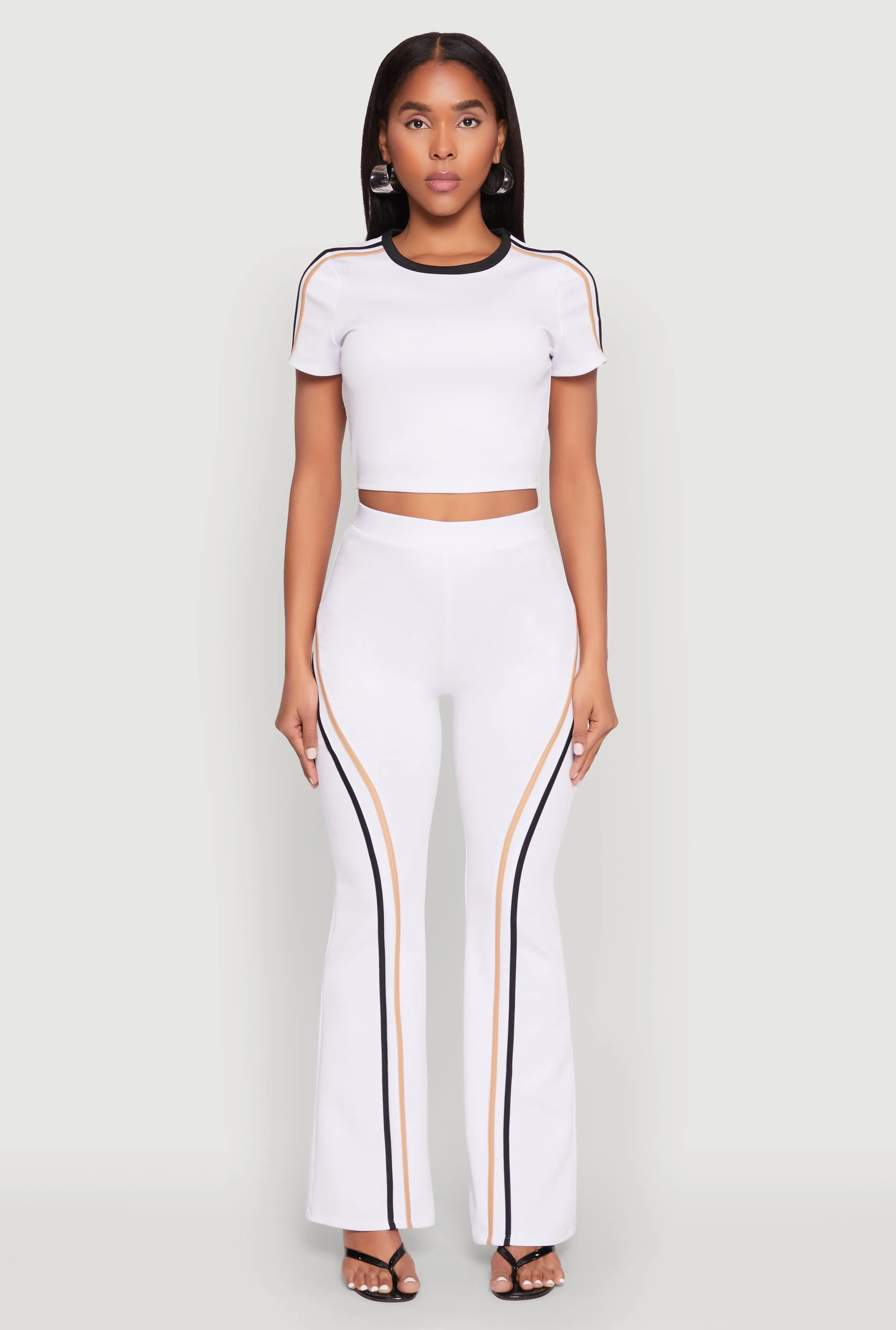 Varsity Stripe Crop Top sold by Rainbow product image thumbnail 2