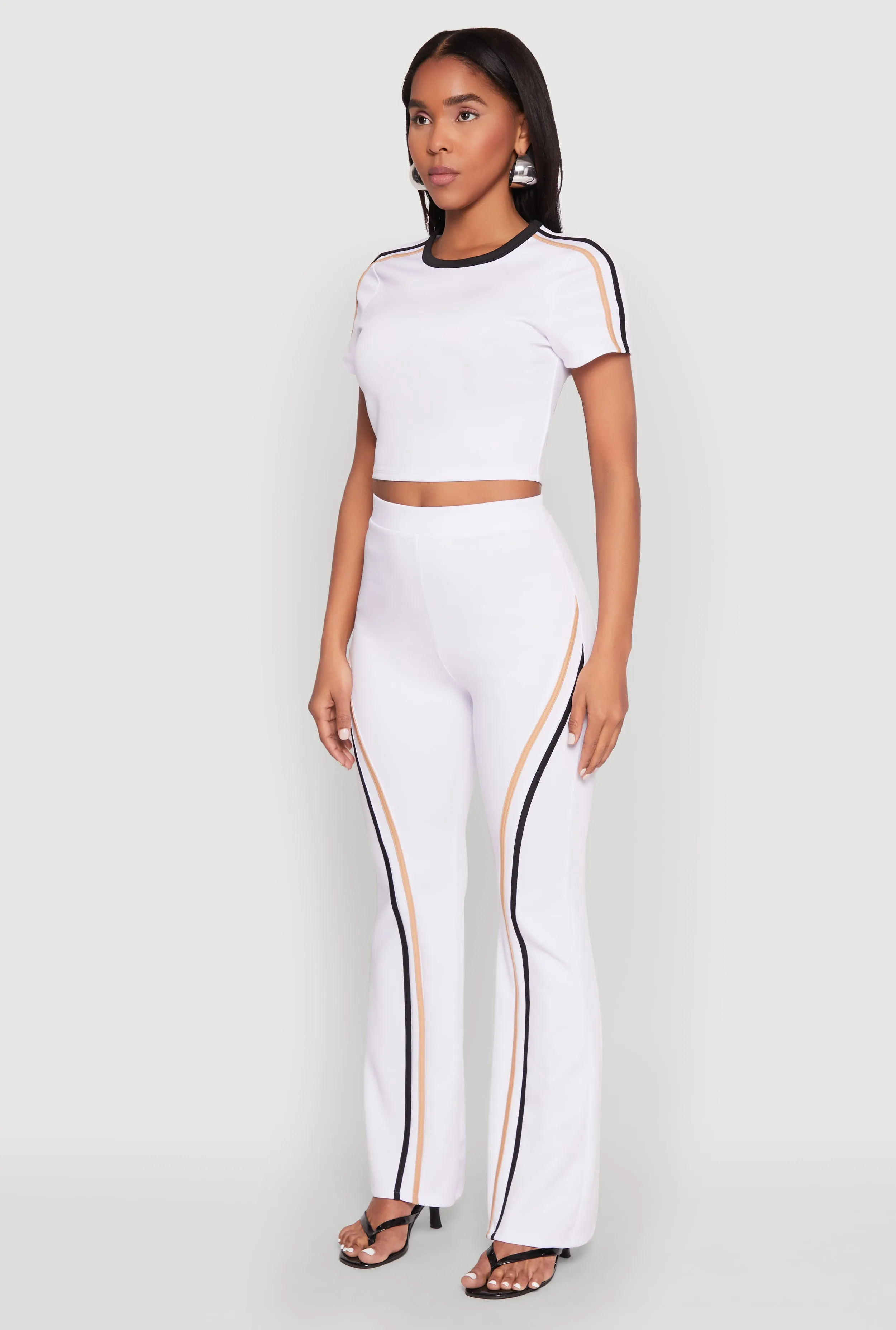 Varsity Stripe Crop Top sold by Rainbow product image thumbnail 5