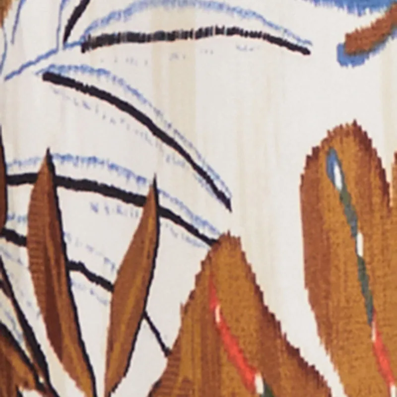 Plus Size Tropical Print Off the Shoulder Jumpsuit sold by Rainbow product image thumbnail 4