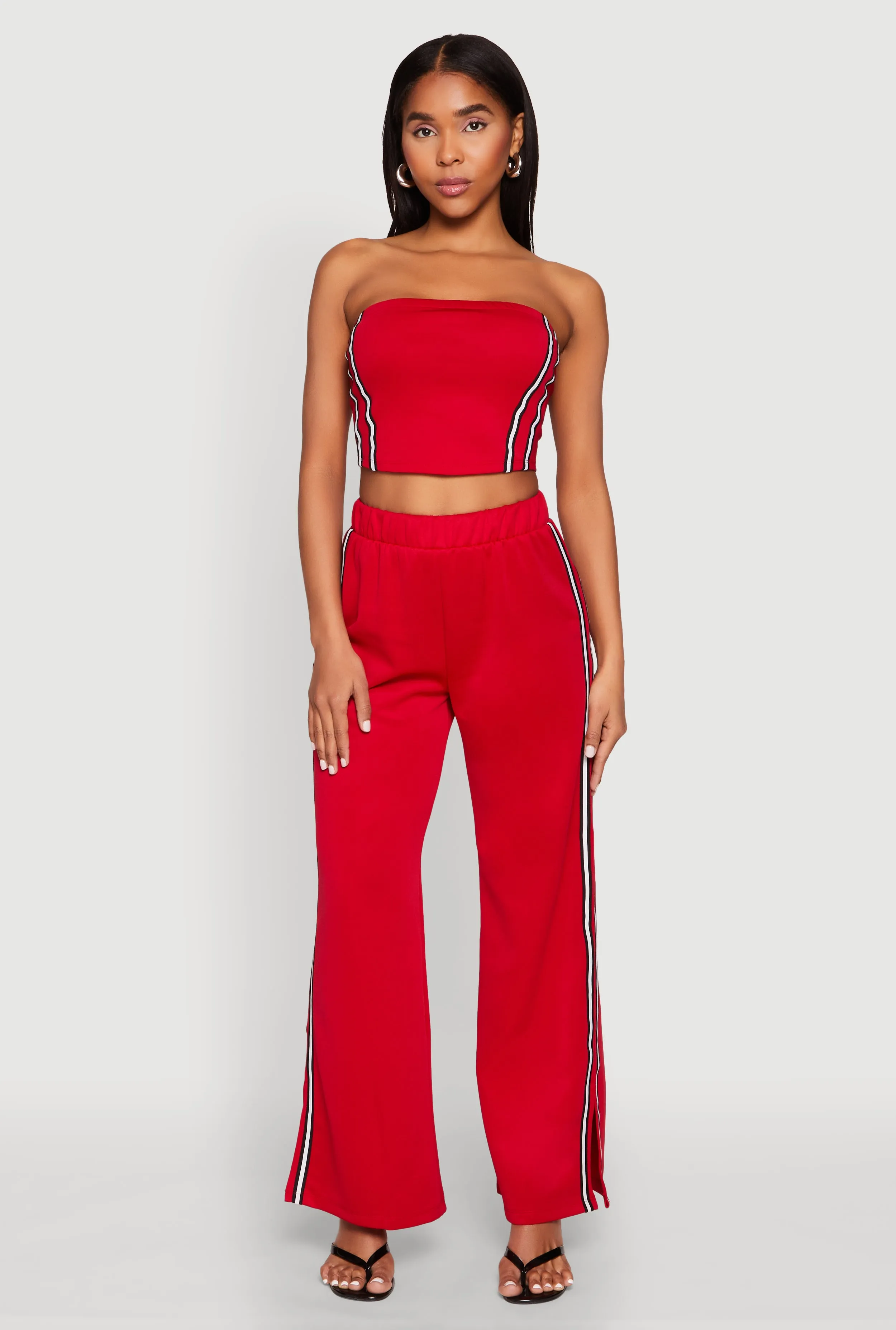 Side Varsity Stripe Tube Top sold by Rainbow product image thumbnail 3