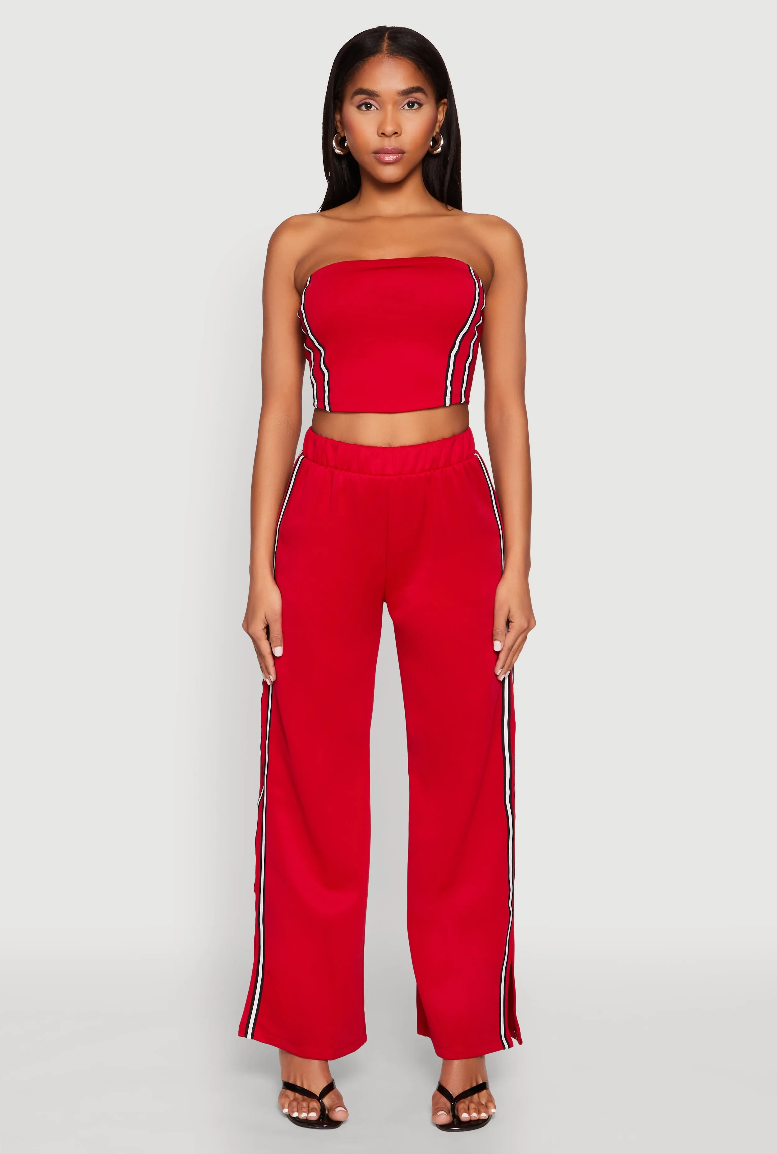 Side Varsity Stripe Tube Top sold by Rainbow product image thumbnail 2