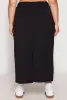 Plus Size Fleece Toggle Drawstring Waist Skirt sold by Rainbow
