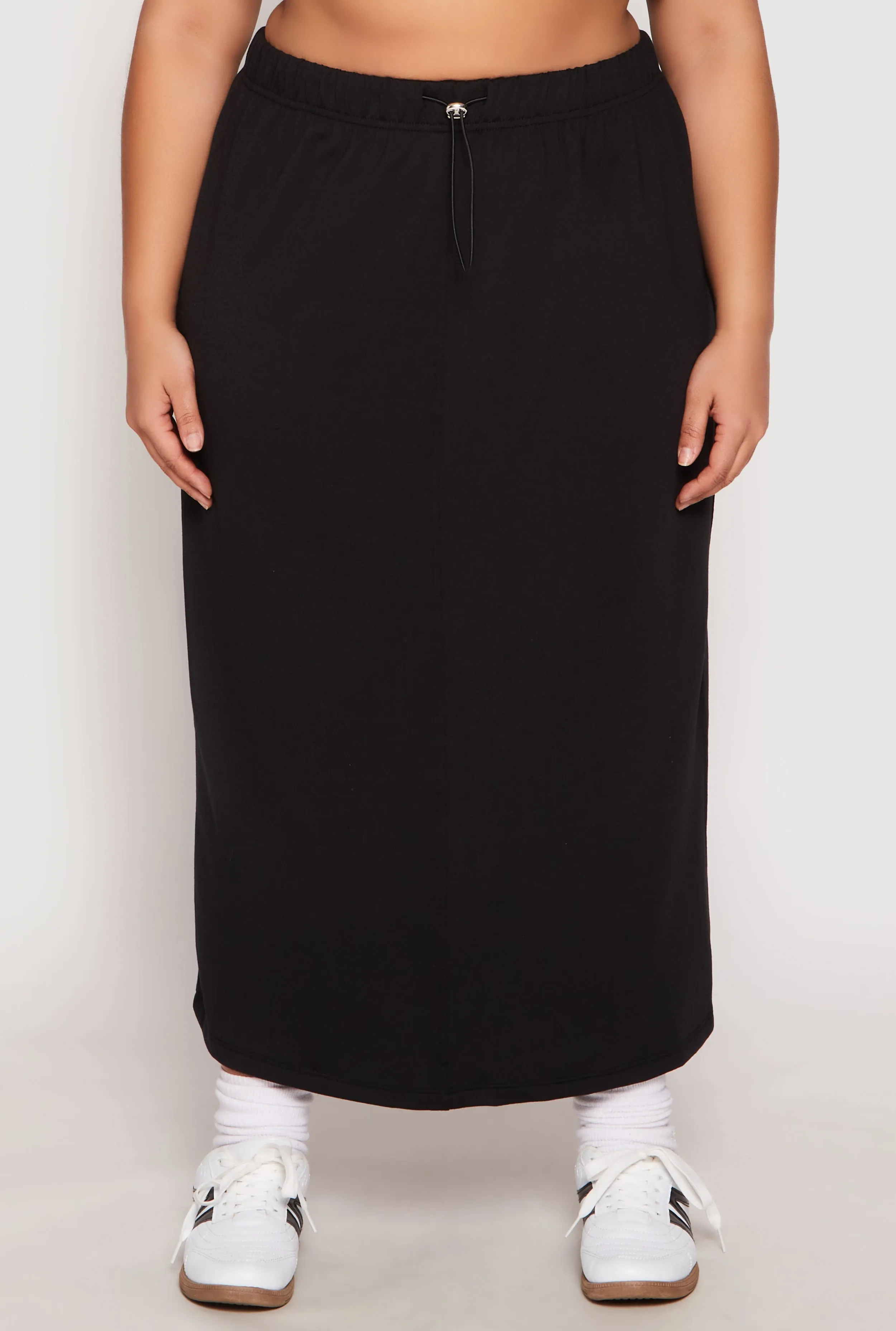 Plus Size Fleece Toggle Drawstring Waist Skirt sold by Rainbow product image thumbnail 3