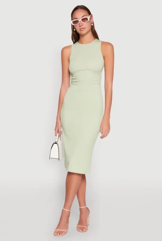 Textured Knit Cut Out Midi Dress sold by Rainbow