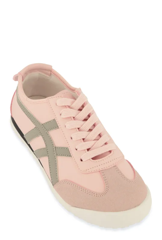Contrast Trim Low Top Lace Up Sneaker sold by Rainbow