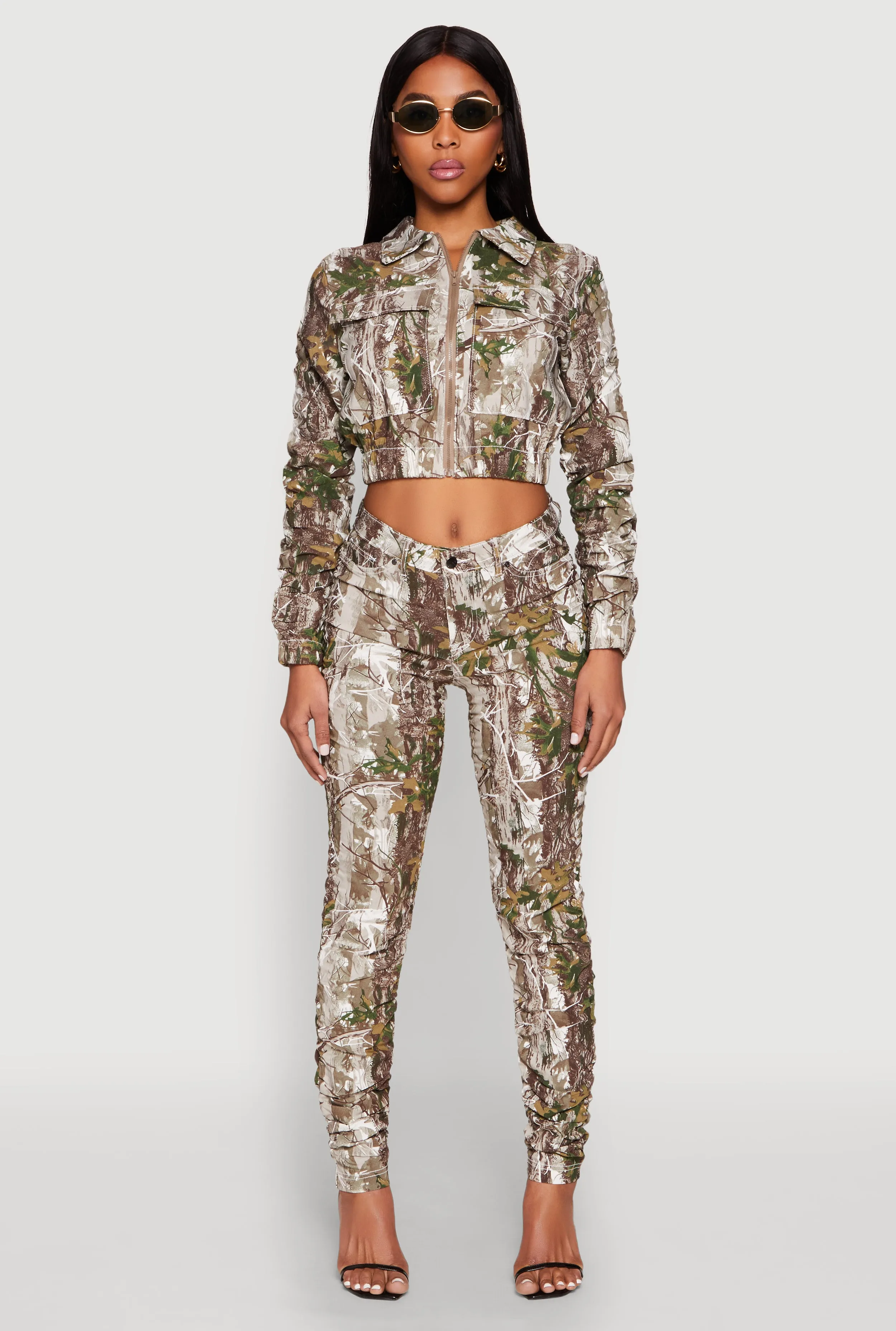 Printed Hyperstretch Stacked Pants sold by Rainbow