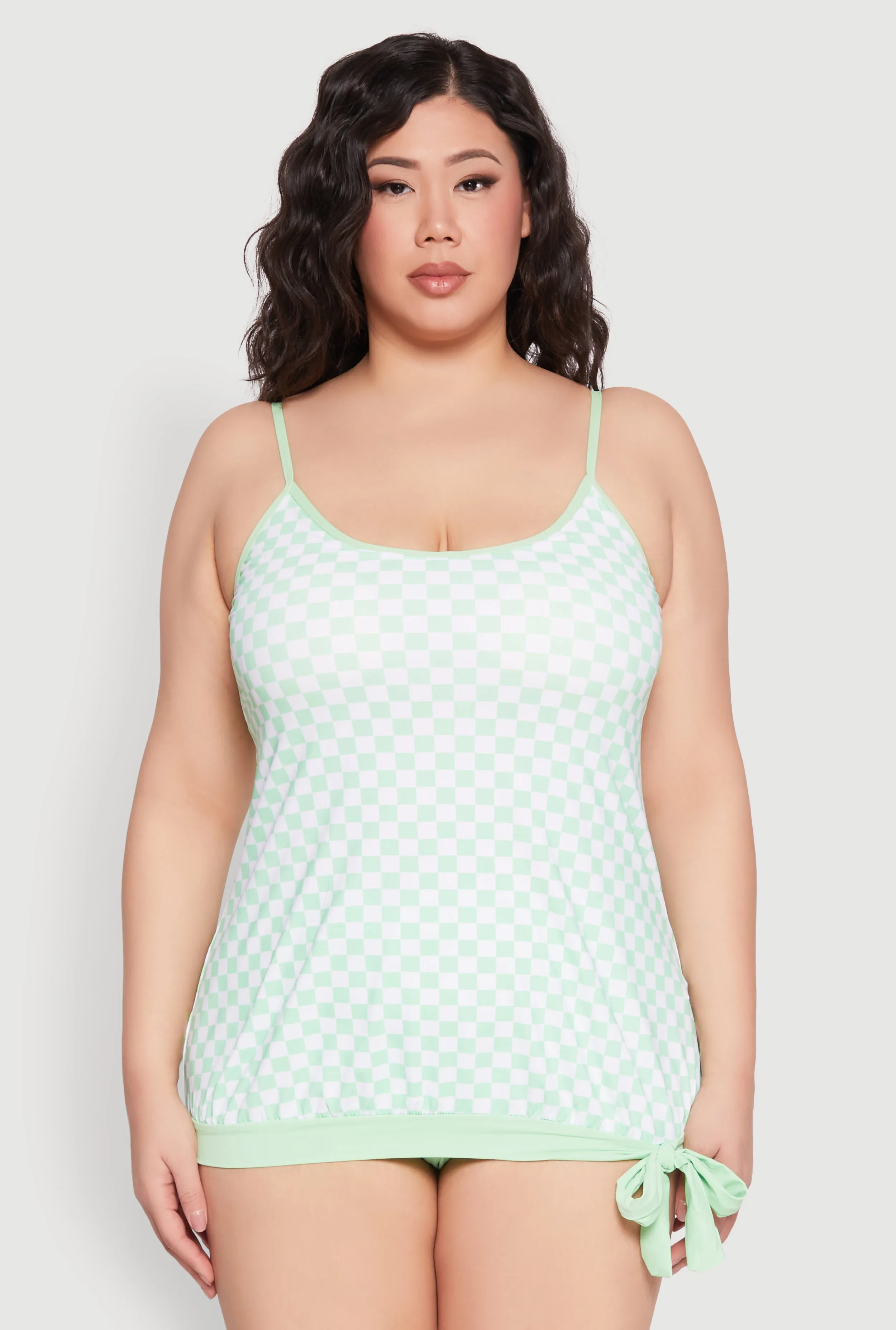 Plus Size Printed Tankini and Bikini Bottoms Set sold by Rainbow product image thumbnail 2