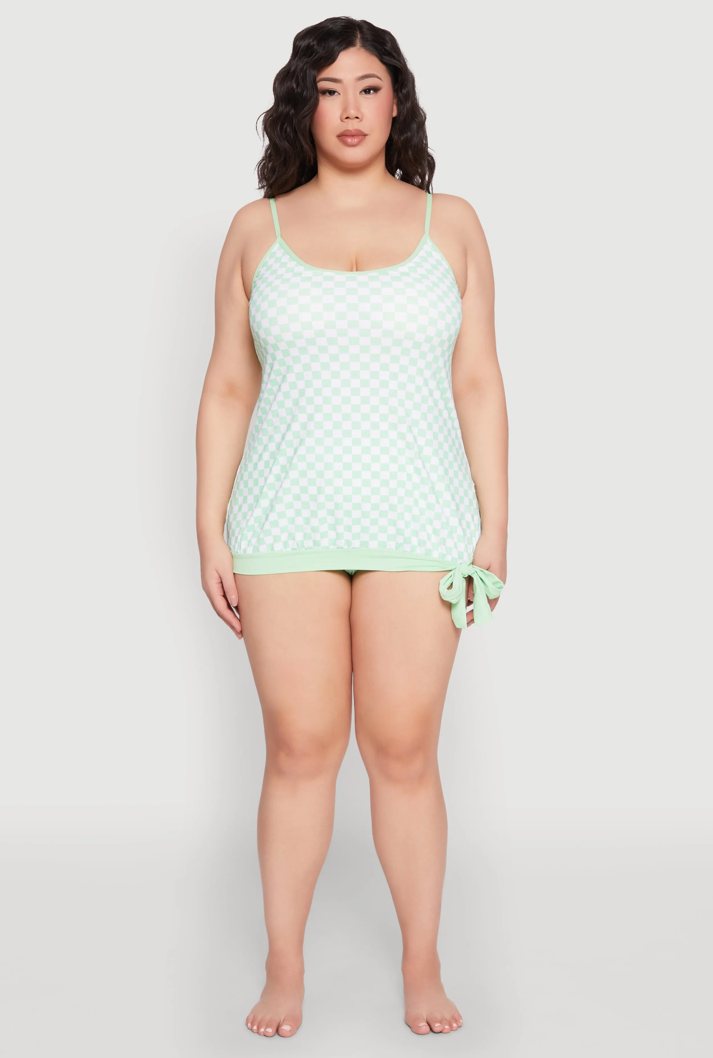 Plus Size Printed Tankini and Bikini Bottoms Set sold by Rainbow product image thumbnail 3