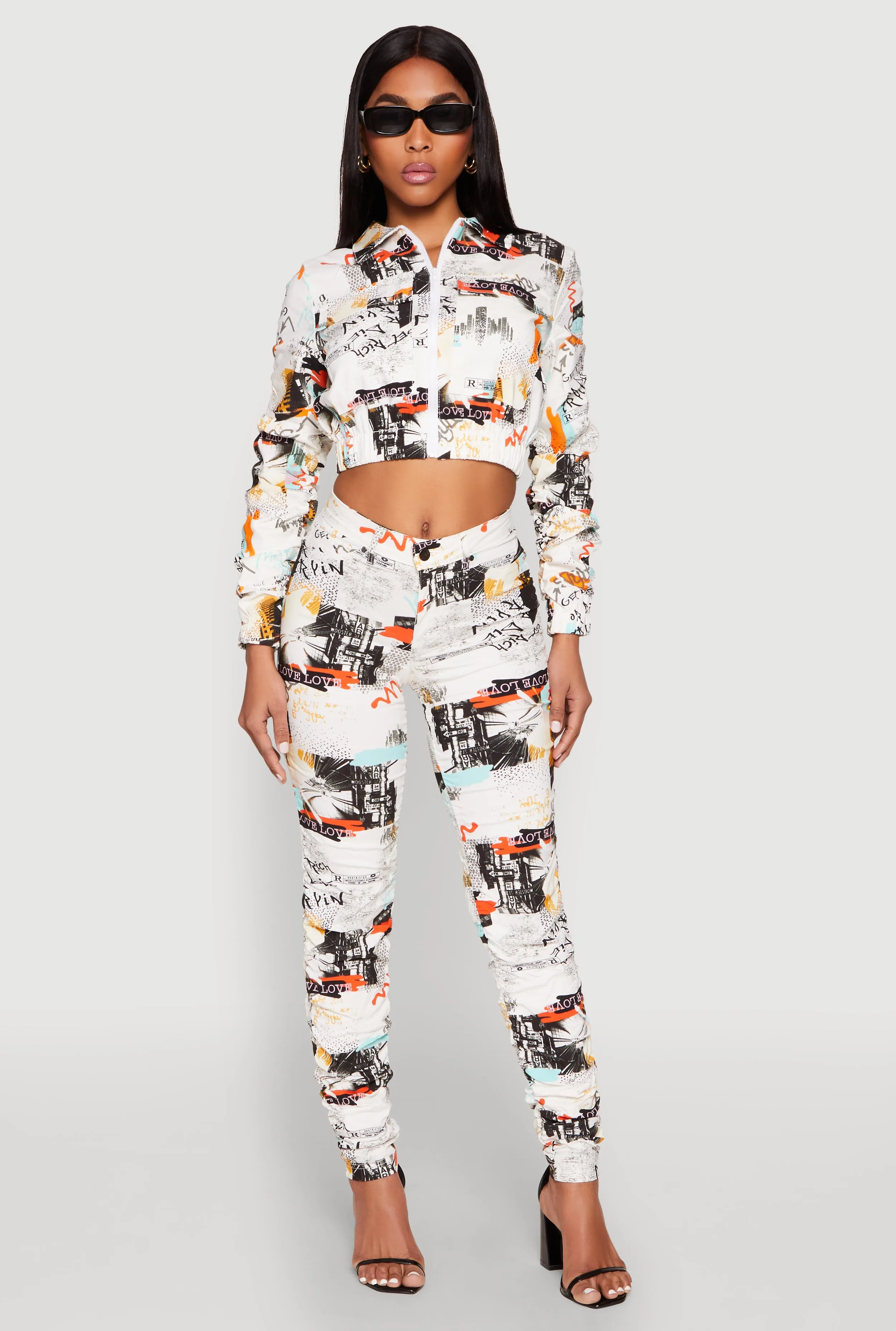 Printed Hyperstretch Stacked Pants sold by Rainbow product image thumbnail 2