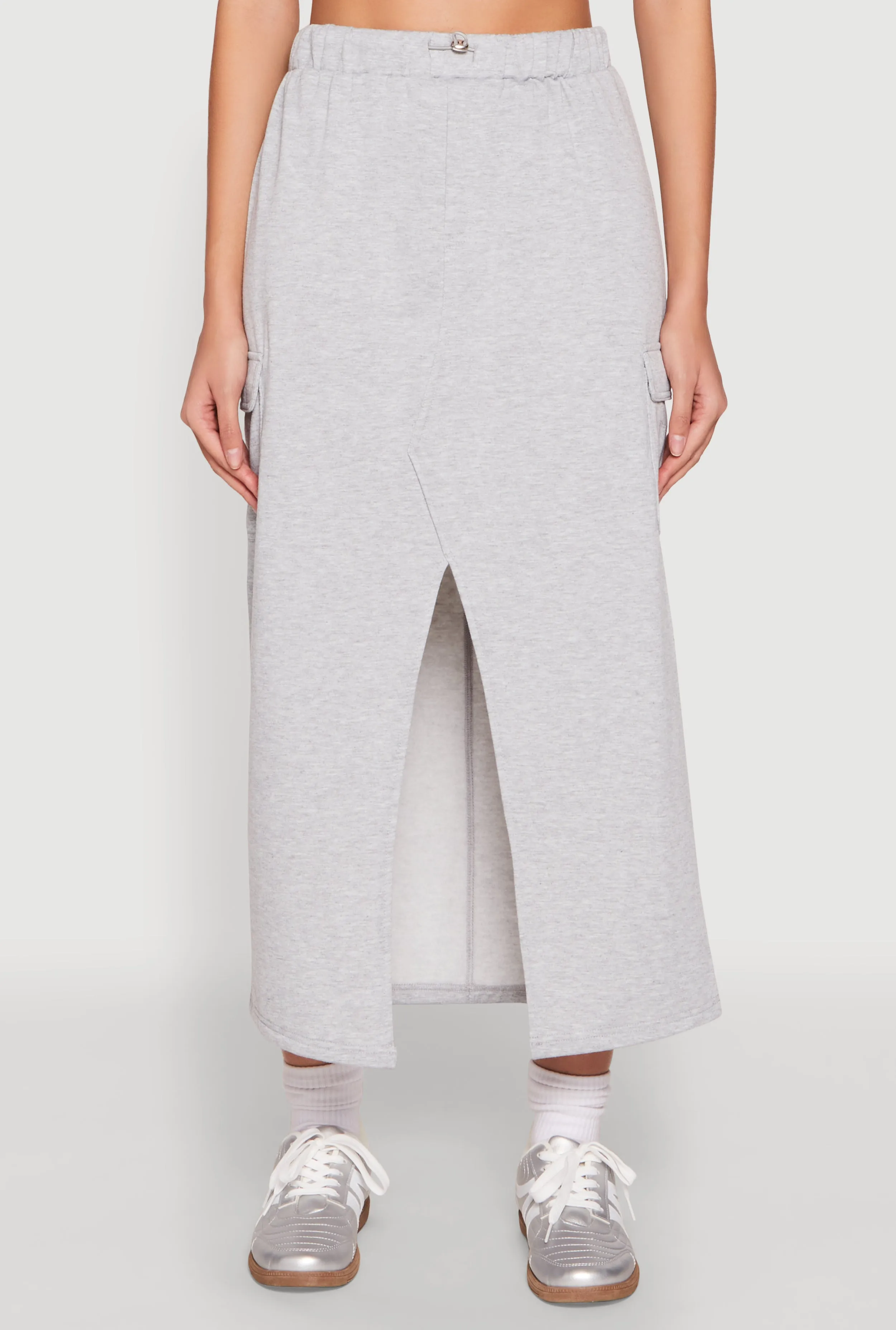 Almost Famous Fleece Slit Front Cargo Skirt sold by Rainbow product image thumbnail 3