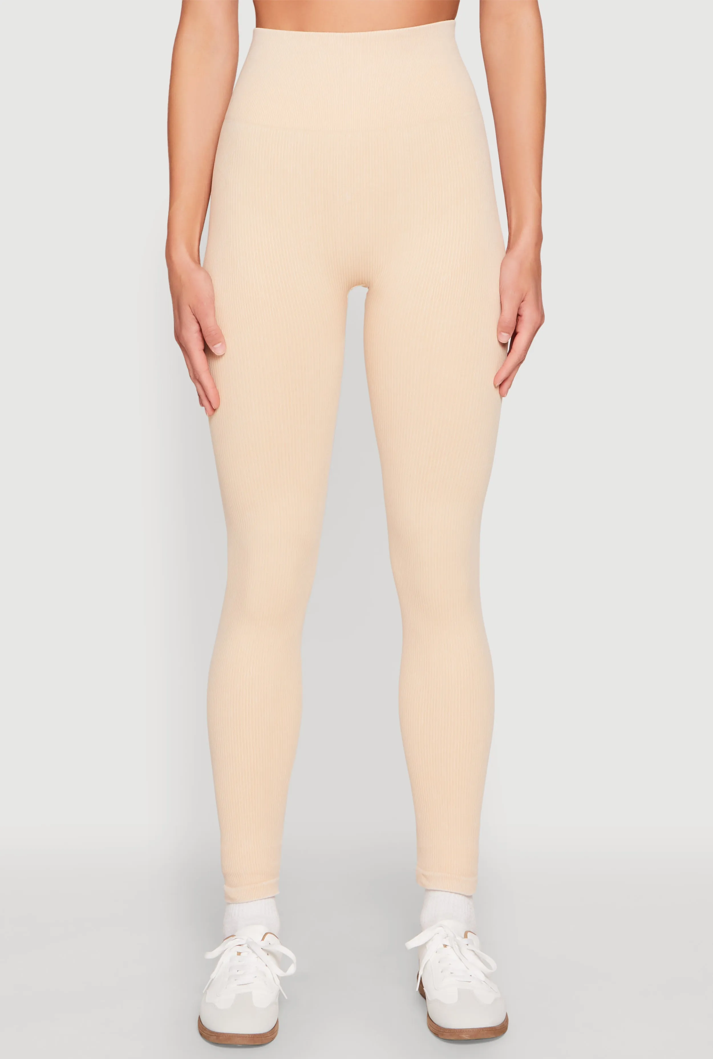 Daisy Ribbed Knit High Waist Leggings sold by Rainbow product image thumbnail 5