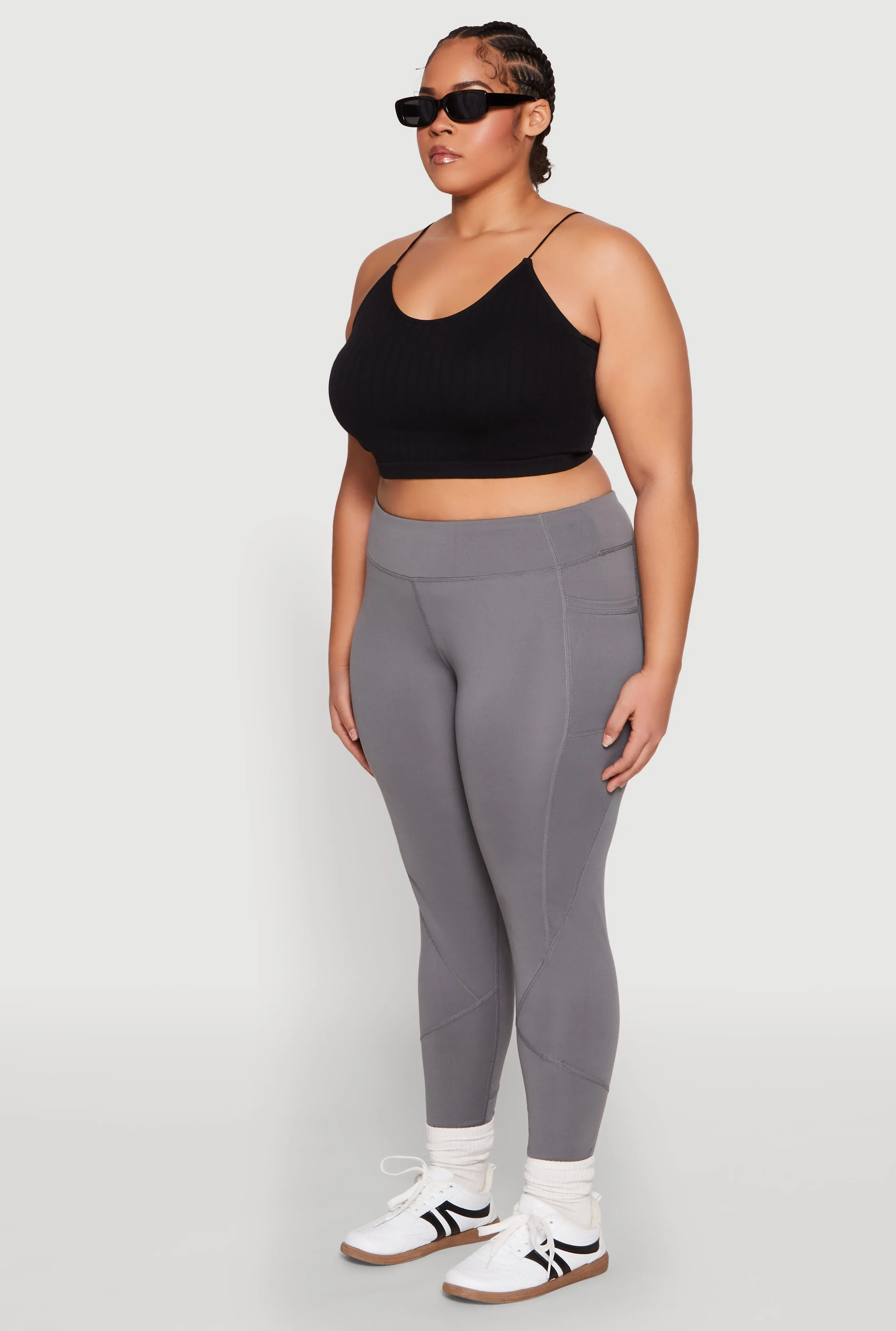 Plus Size Cell Phone Pocket Leggings sold by Rainbow product image thumbnail 3