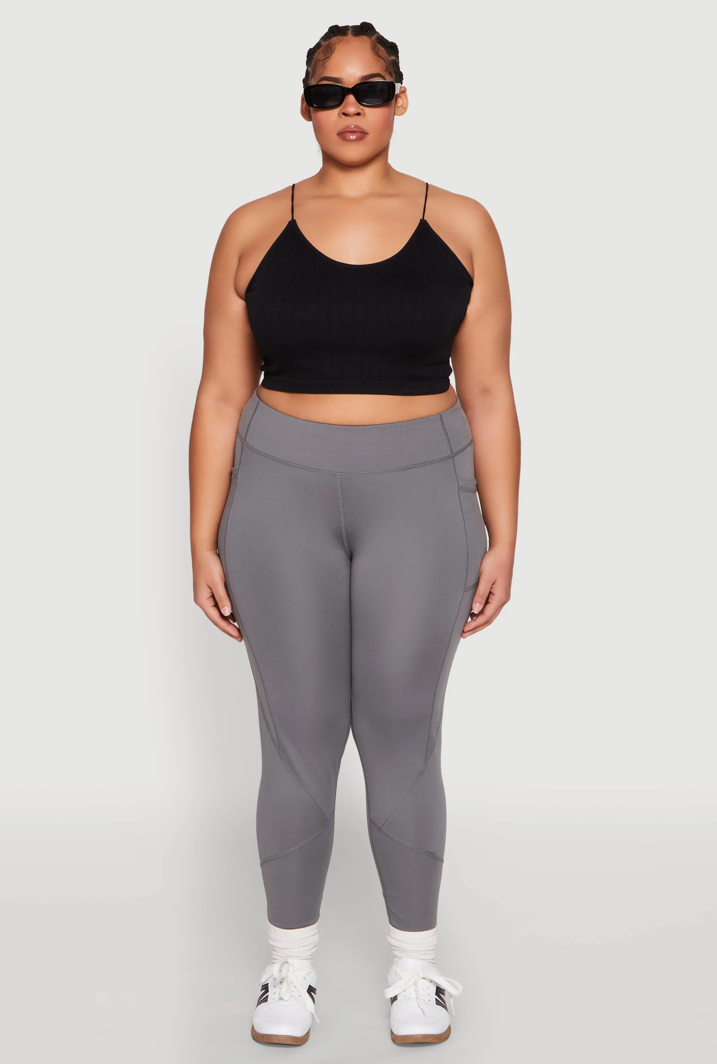 Plus Size Cell Phone Pocket Leggings sold by Rainbow