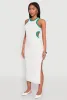 Contrast Trim Cut Out Tank Dress sold by Rainbow