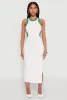 Contrast Trim Cut Out Tank Dress sold by Rainbow