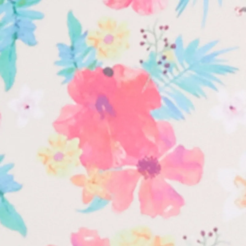 Plus Size Tropical Floral Print One Piece Swimsuit sold by Rainbow product image thumbnail 4