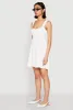 Airy Crepe Knit Bustier Skater Dress sold by Rainbow