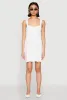 Airy Crepe Knit Bustier Skater Dress sold by Rainbow