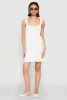 Airy Crepe Knit Bustier Skater Dress sold by Rainbow