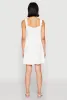 Airy Crepe Knit Bustier Skater Dress sold by Rainbow