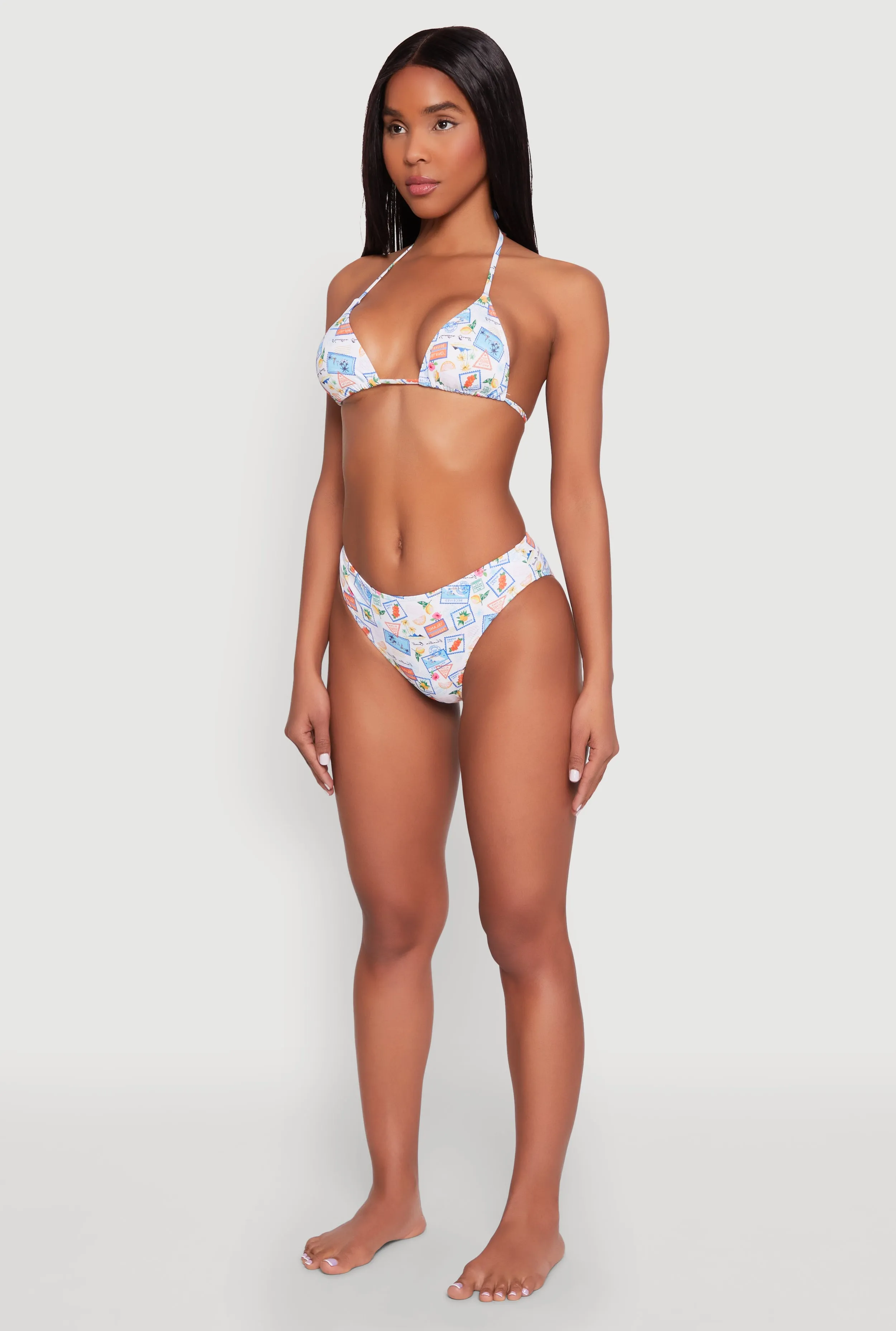 Tropical Postage Print Bikini Bottom sold by Rainbow product image thumbnail 5