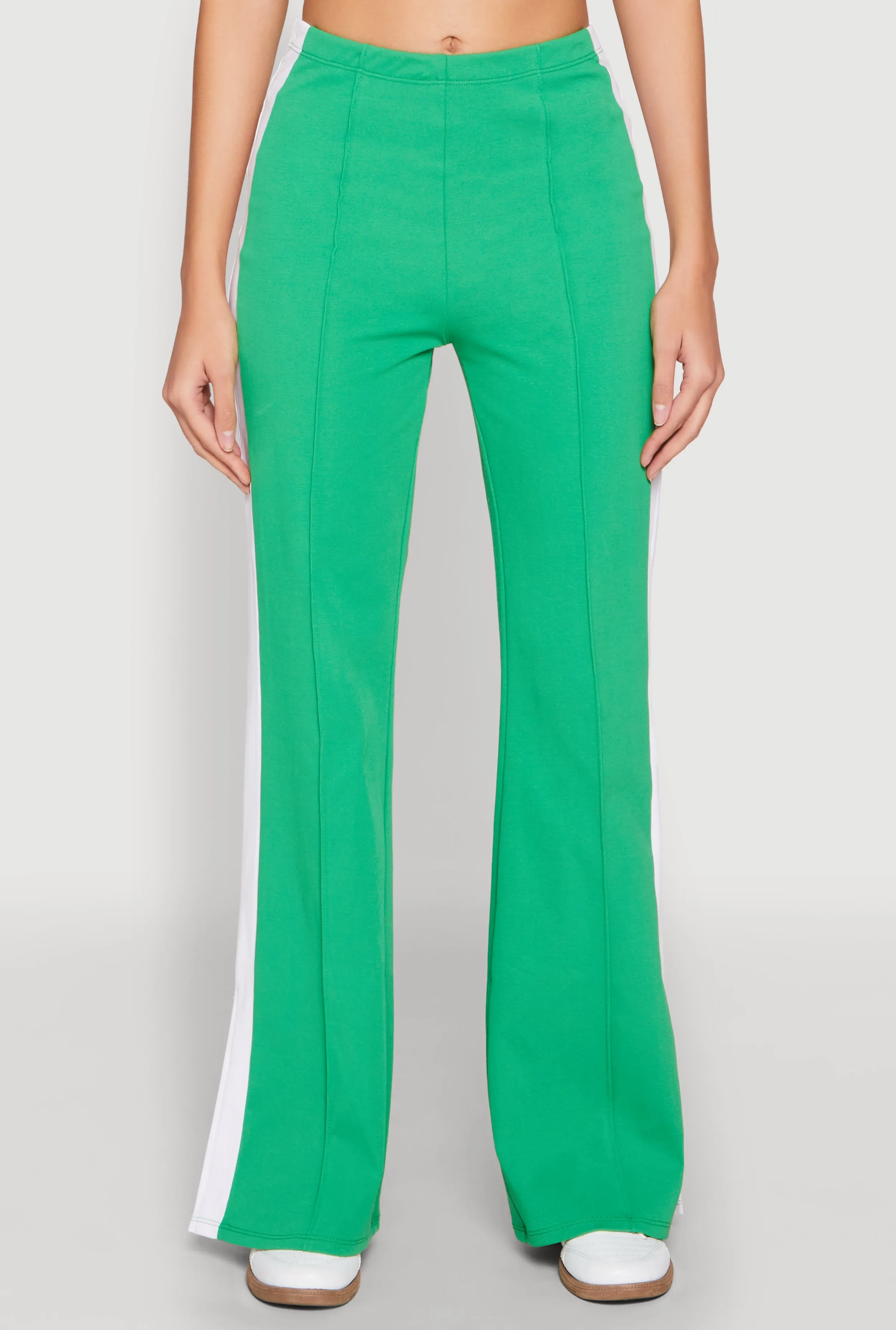 Side Stripe Slit Hem Pintuck Pants sold by Rainbow product image thumbnail 3