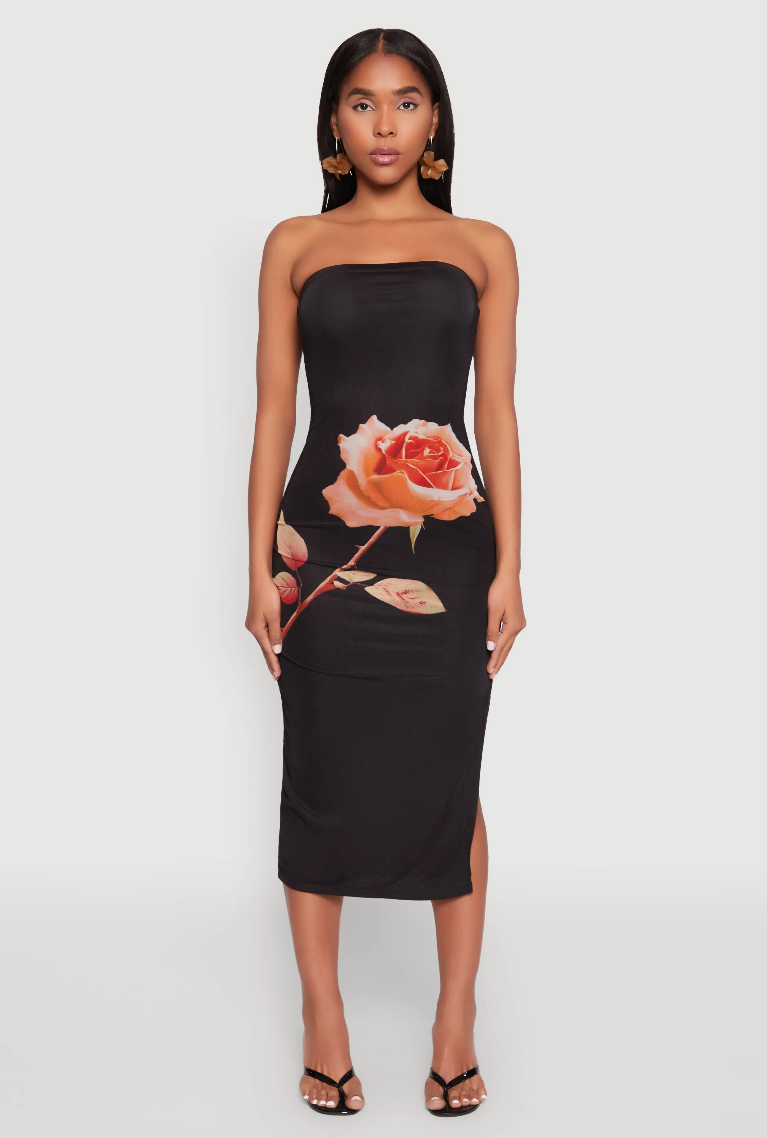 Madden Girl Mesh Rose Graphic Tube Dress sold by Rainbow product image thumbnail 2
