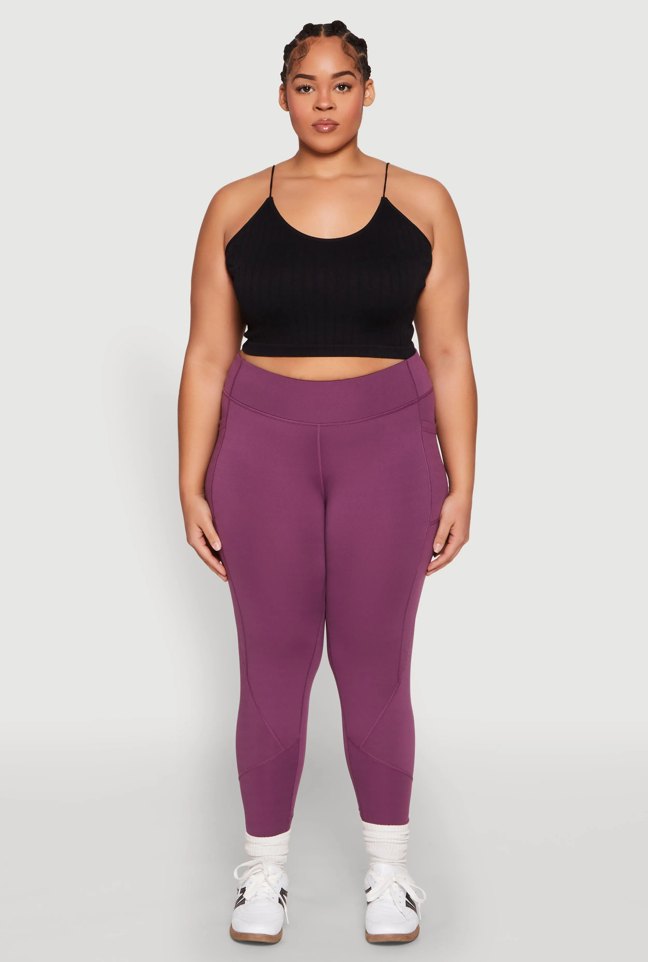 Plus Size Cell Phone Pocket Leggings sold by Rainbow