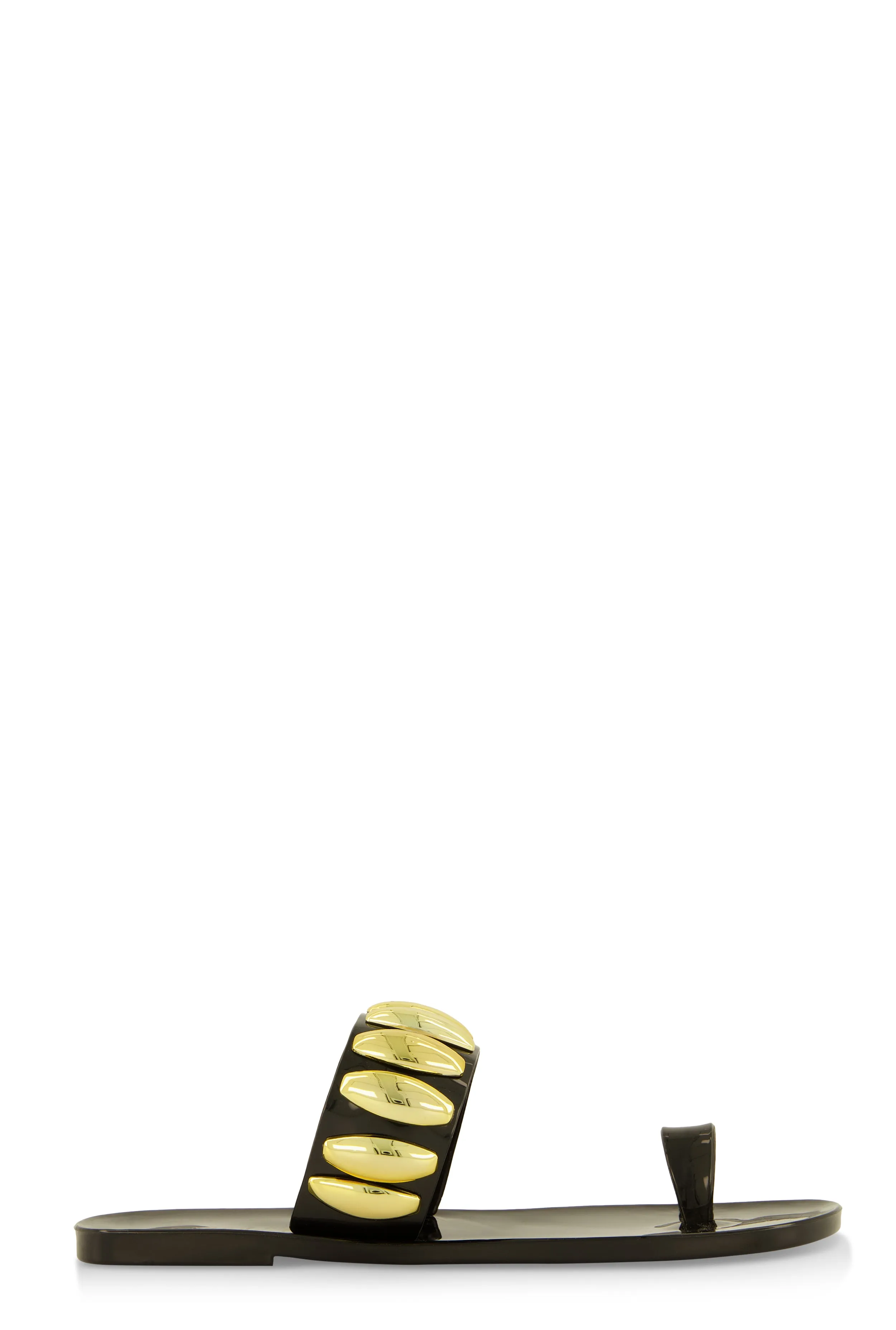 Studded Band Toe Loop Jelly Sandals sold by Rainbow product image thumbnail 2