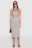 Striped Cut Out Midi Tank Dress sold by Rainbow