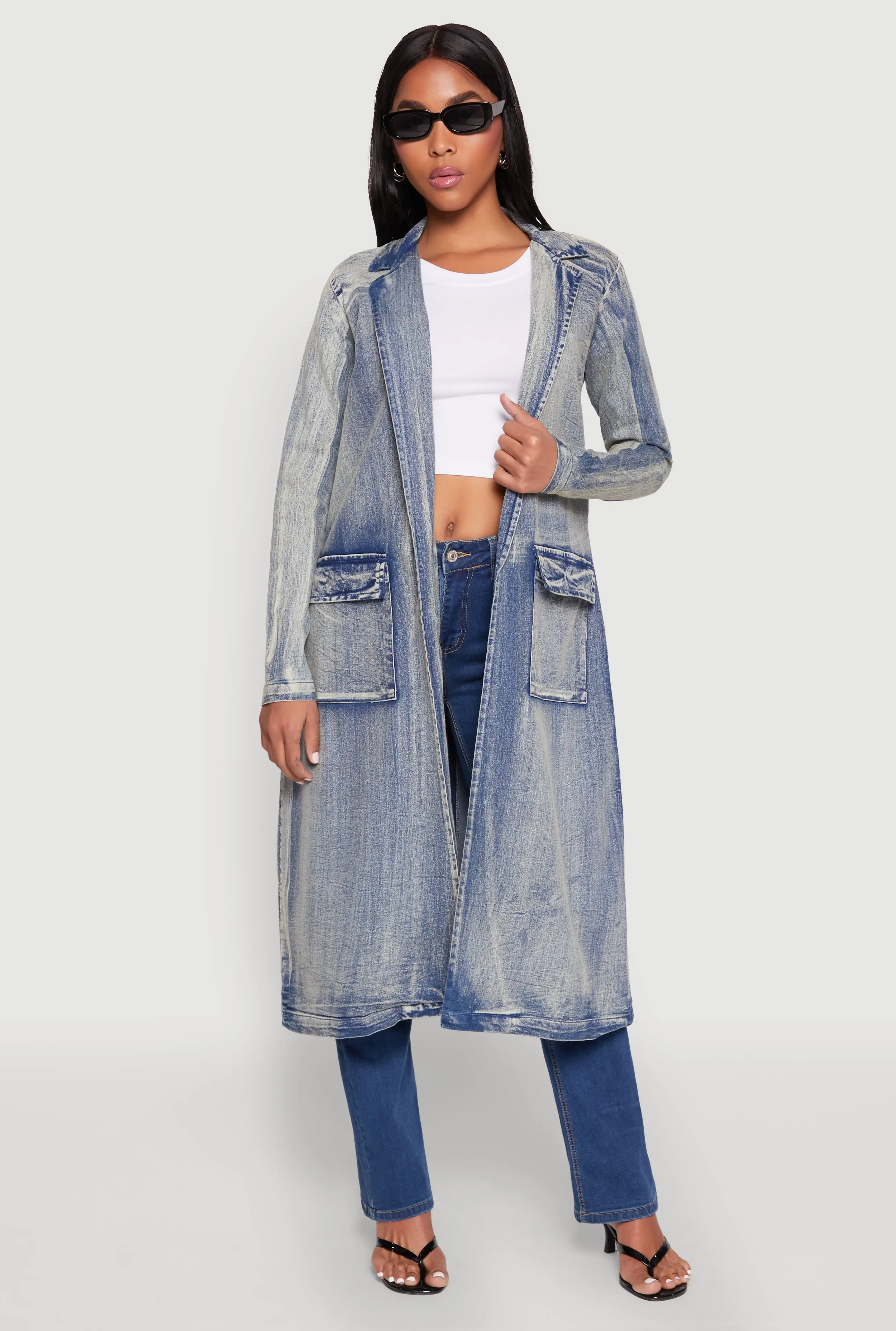 Spoon Jeans Mineral Wash Denim Coat sold by Rainbow product image thumbnail 2