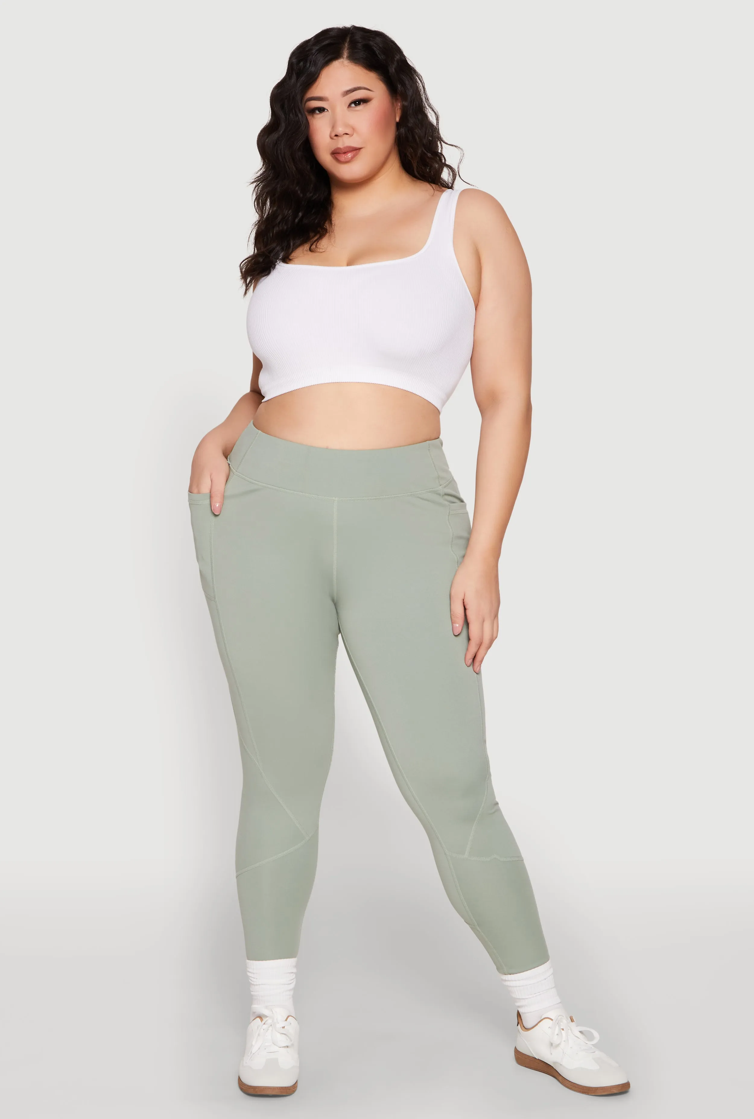 Plus Size Cell Phone Pocket Leggings sold by Rainbow product image thumbnail 2