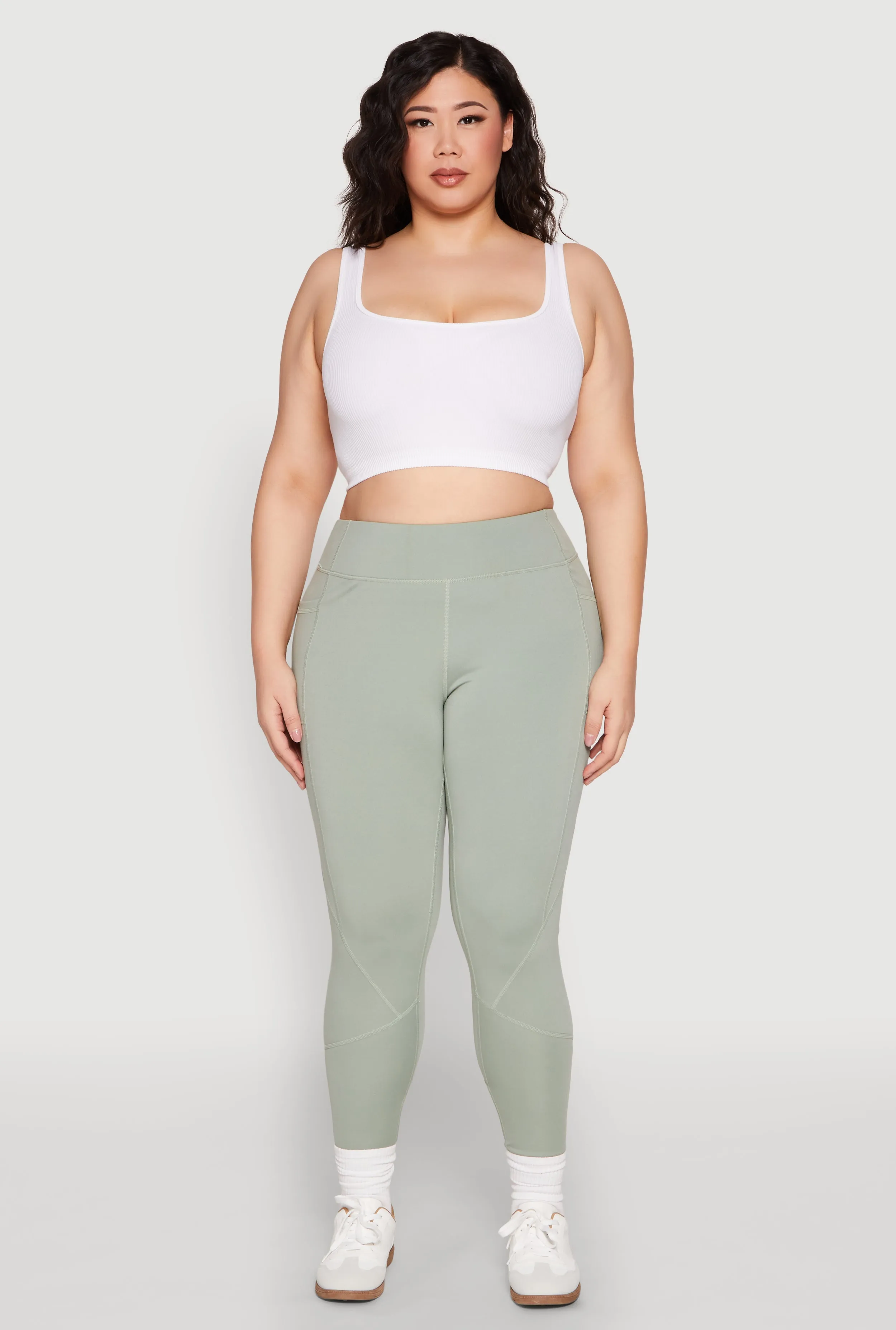 Plus Size Cell Phone Pocket Leggings sold by Rainbow