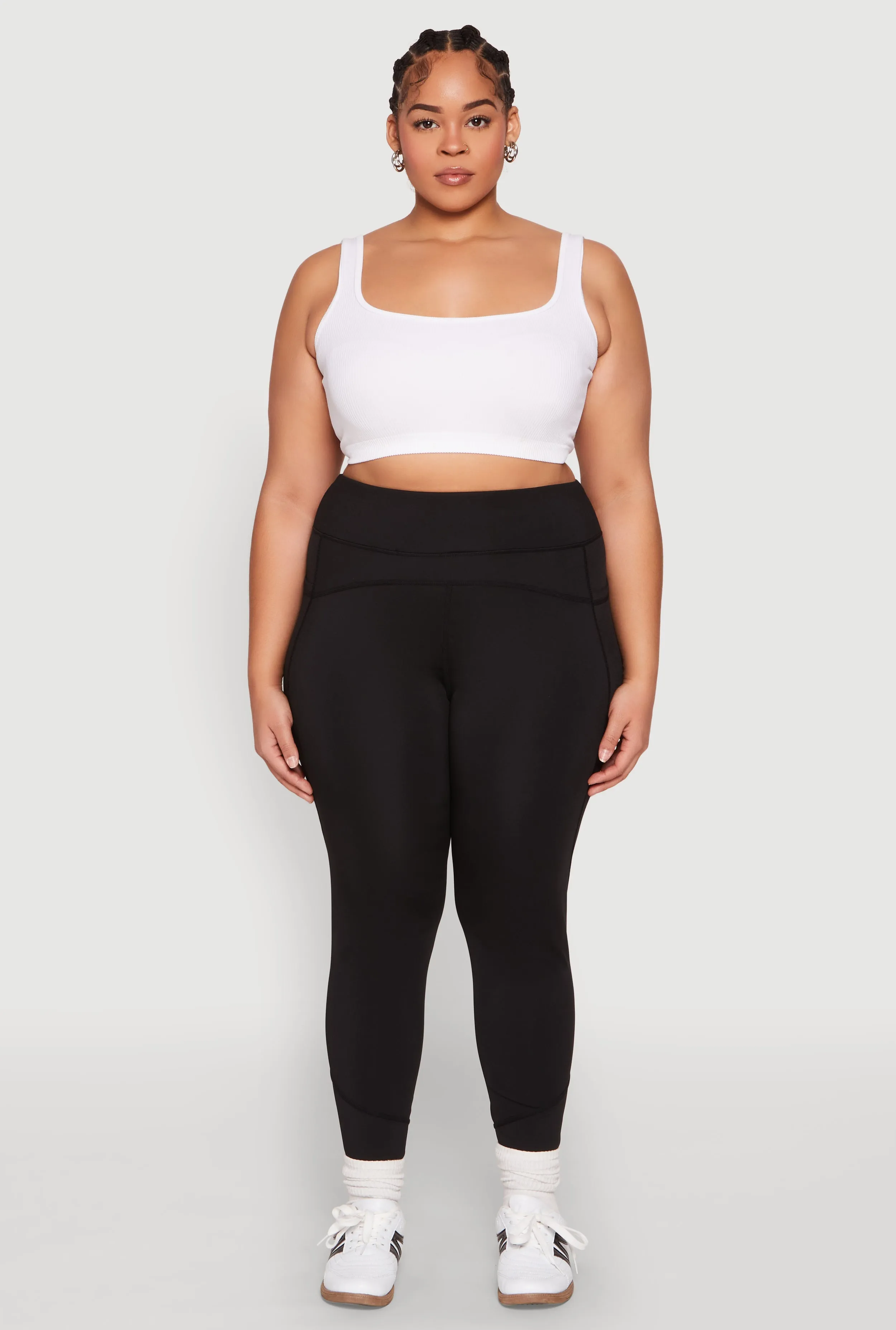 Plus Size Cell Phone Pocket Leggings sold by Rainbow