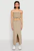 Almost Famous Toggle Drawstring Bandeau Top sold by Rainbow