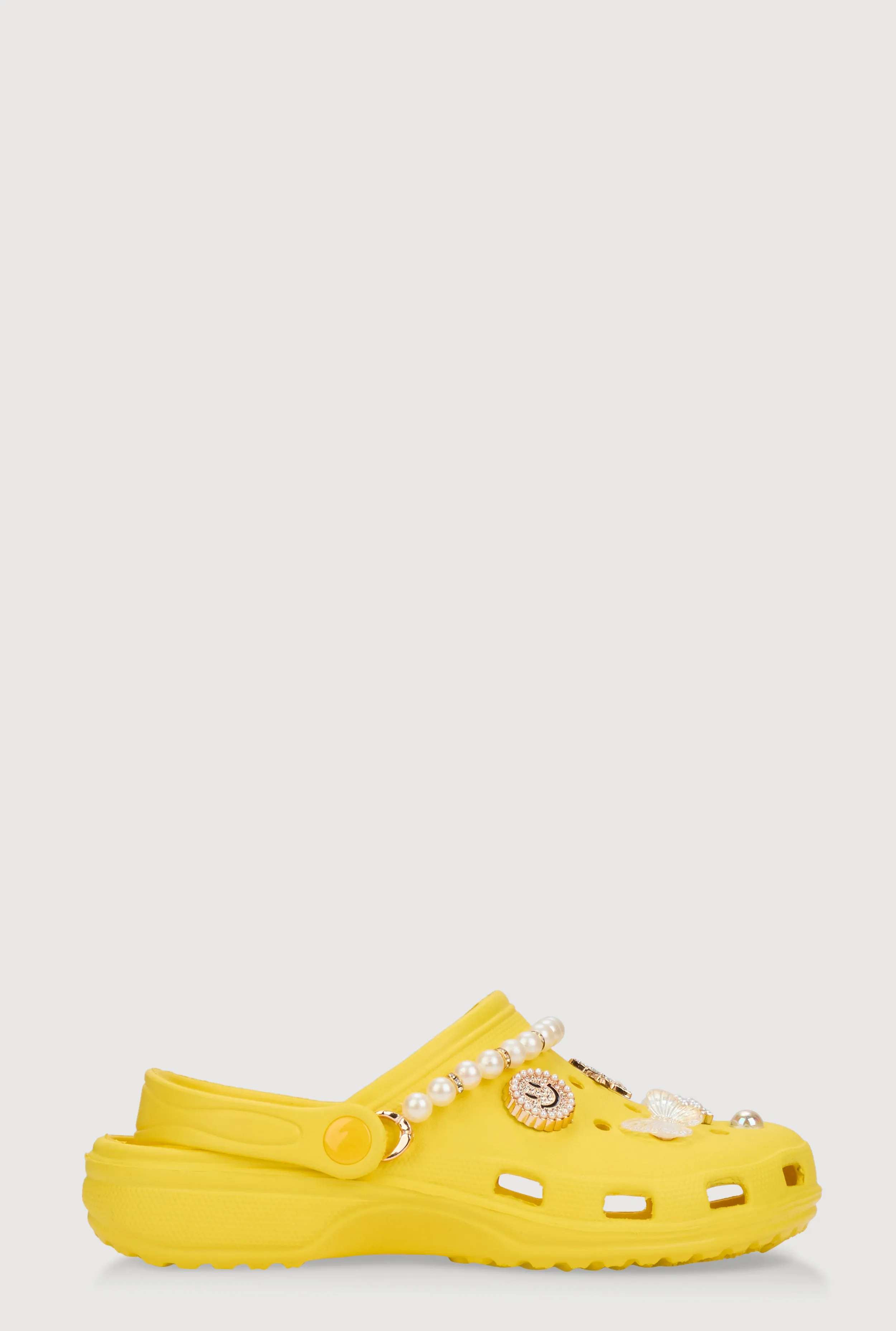 Faux Pearl Rhinestone Charm Slingback Clogs sold by Rainbow product image thumbnail 2