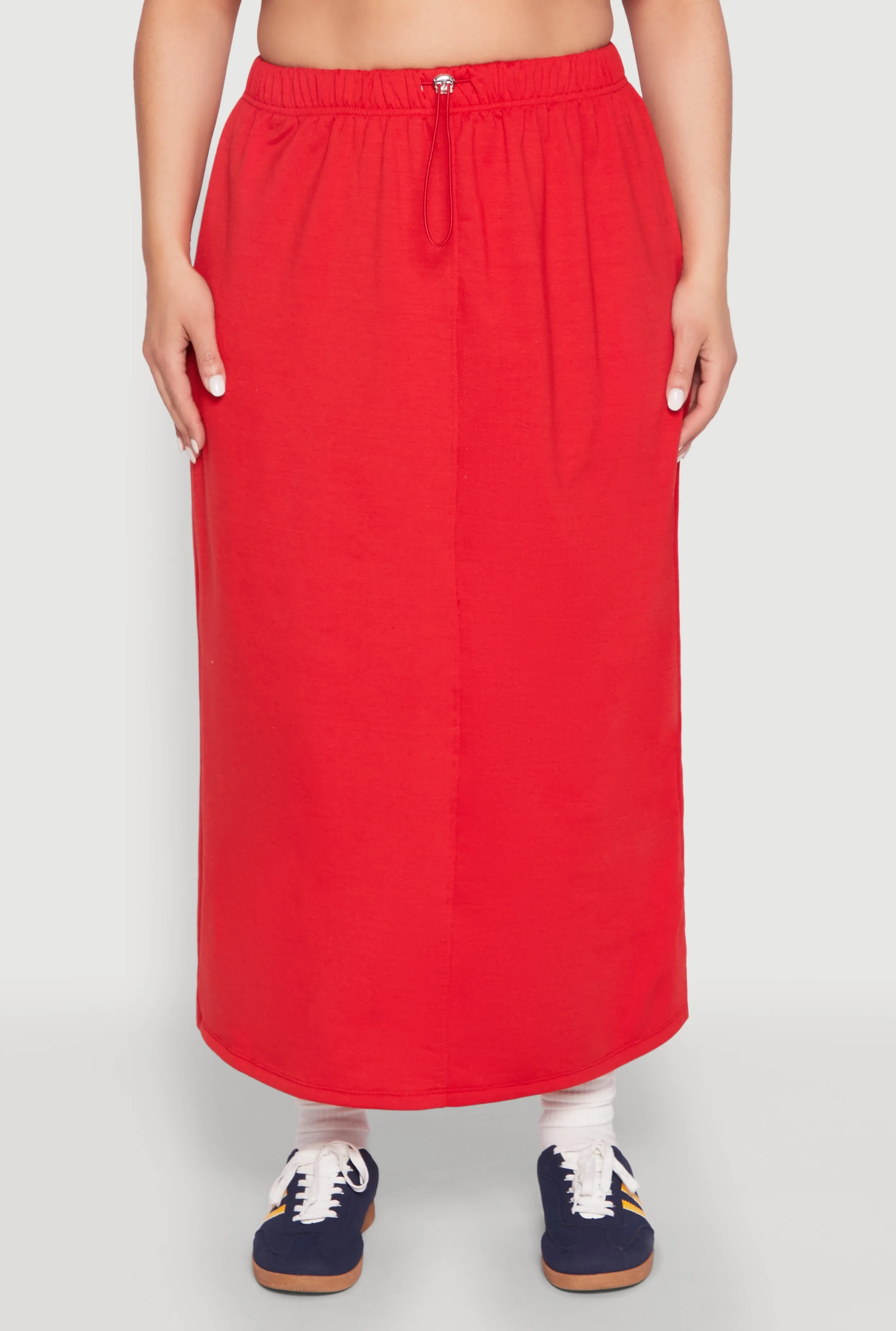 Plus Size Fleece Toggle Drawstring Waist Skirt sold by Rainbow product image thumbnail 3