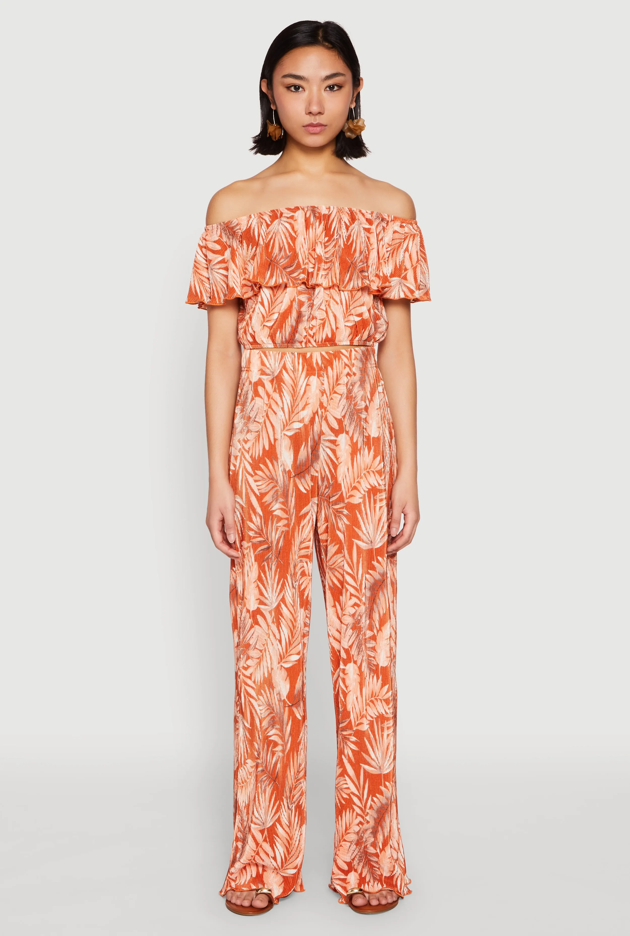 Almost Famous Tropical Print Off the Shoulder Top sold by Rainbow product image thumbnail 2