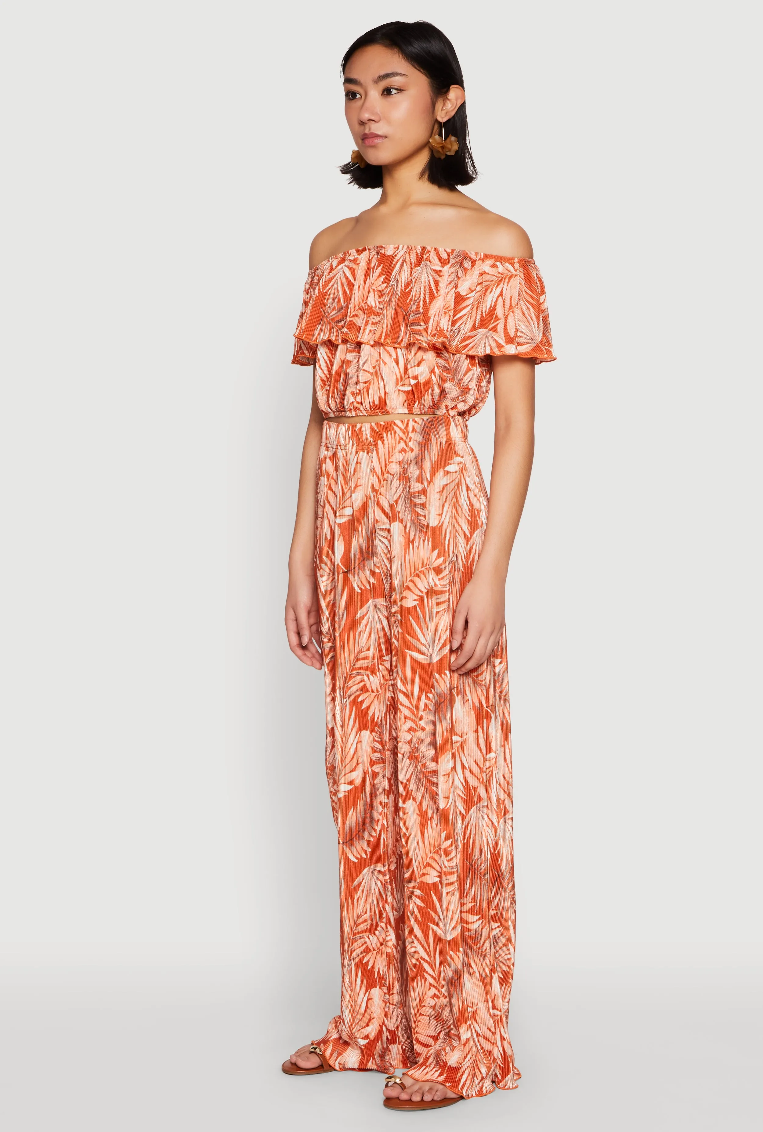 Almost Famous Tropical Print Off the Shoulder Top sold by Rainbow product image thumbnail 5