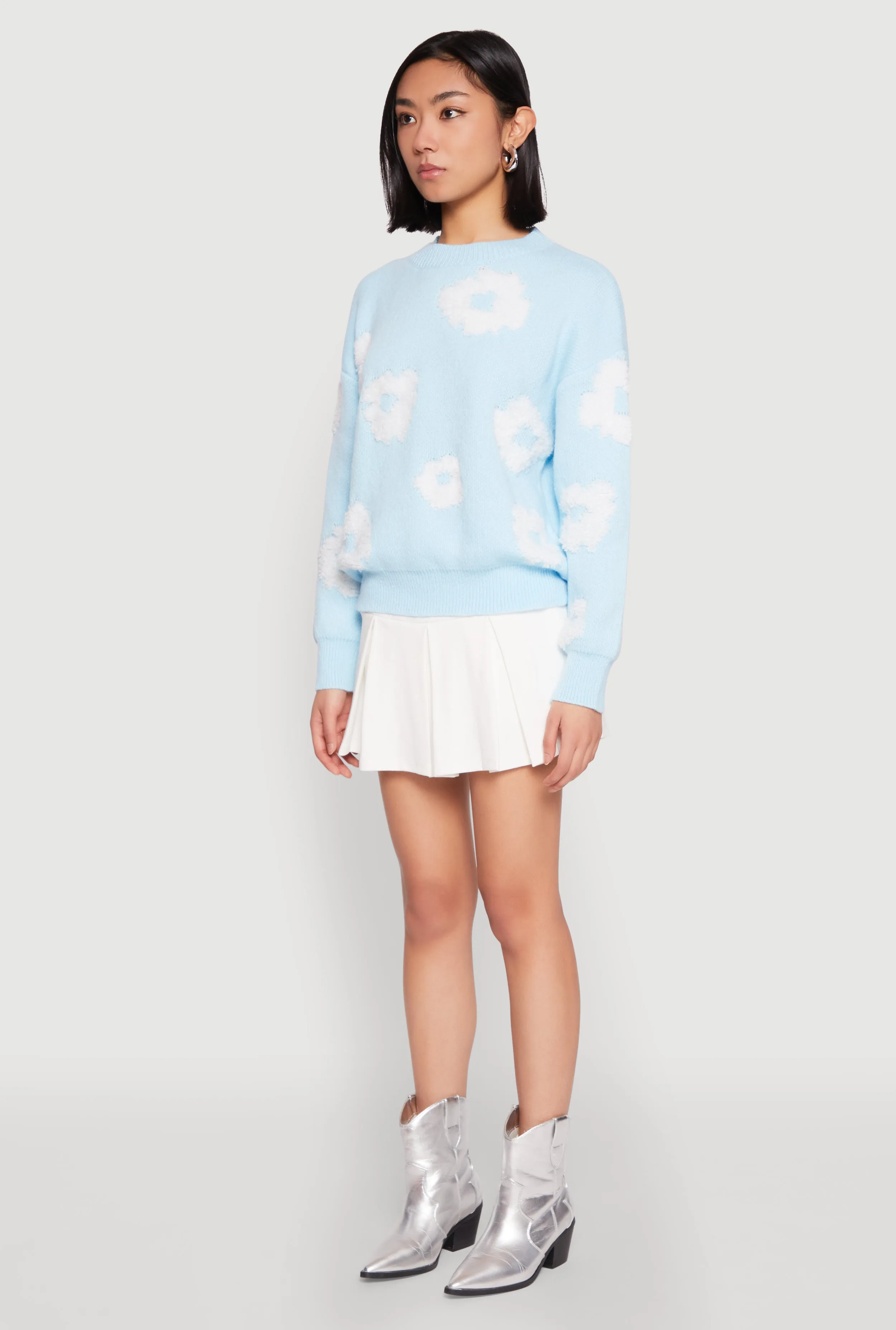 Daisy Flower Tufted Knit Sweater sold by Rainbow product image thumbnail 5