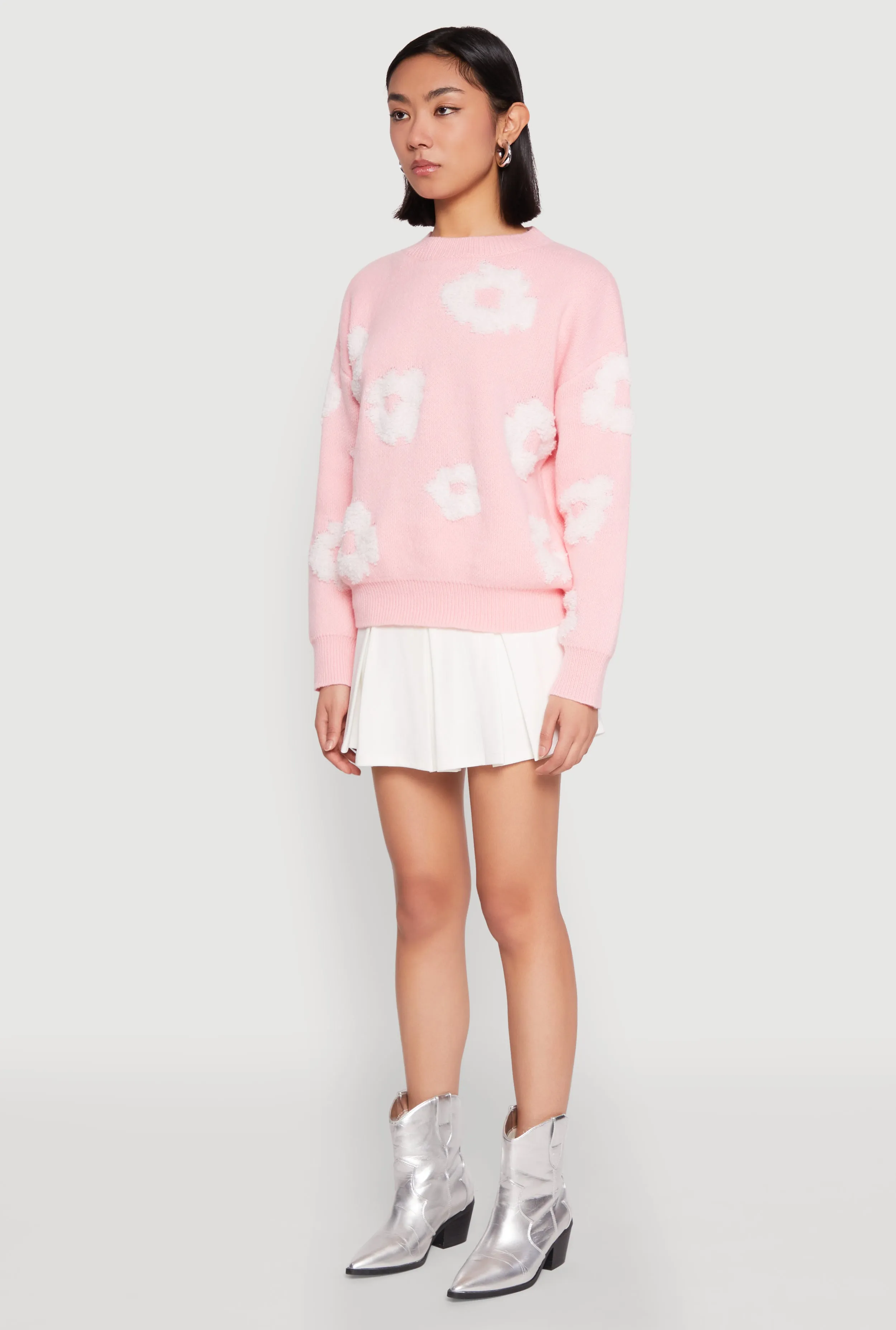 Daisy Flower Tufted Knit Sweater sold by Rainbow product image thumbnail 5