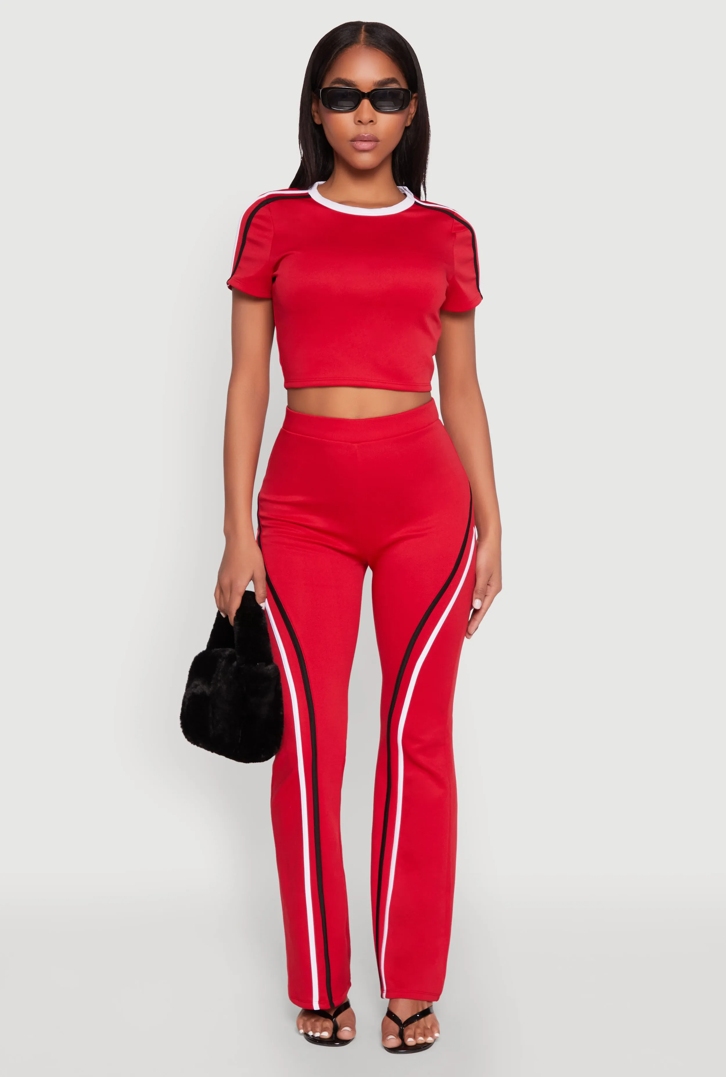 Varsity Stripe High Waisted Pants sold by Rainbow product image thumbnail 2