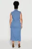 Plus Size Daisy Denim Sleeveless Utility Maxi Dress sold by Rainbow