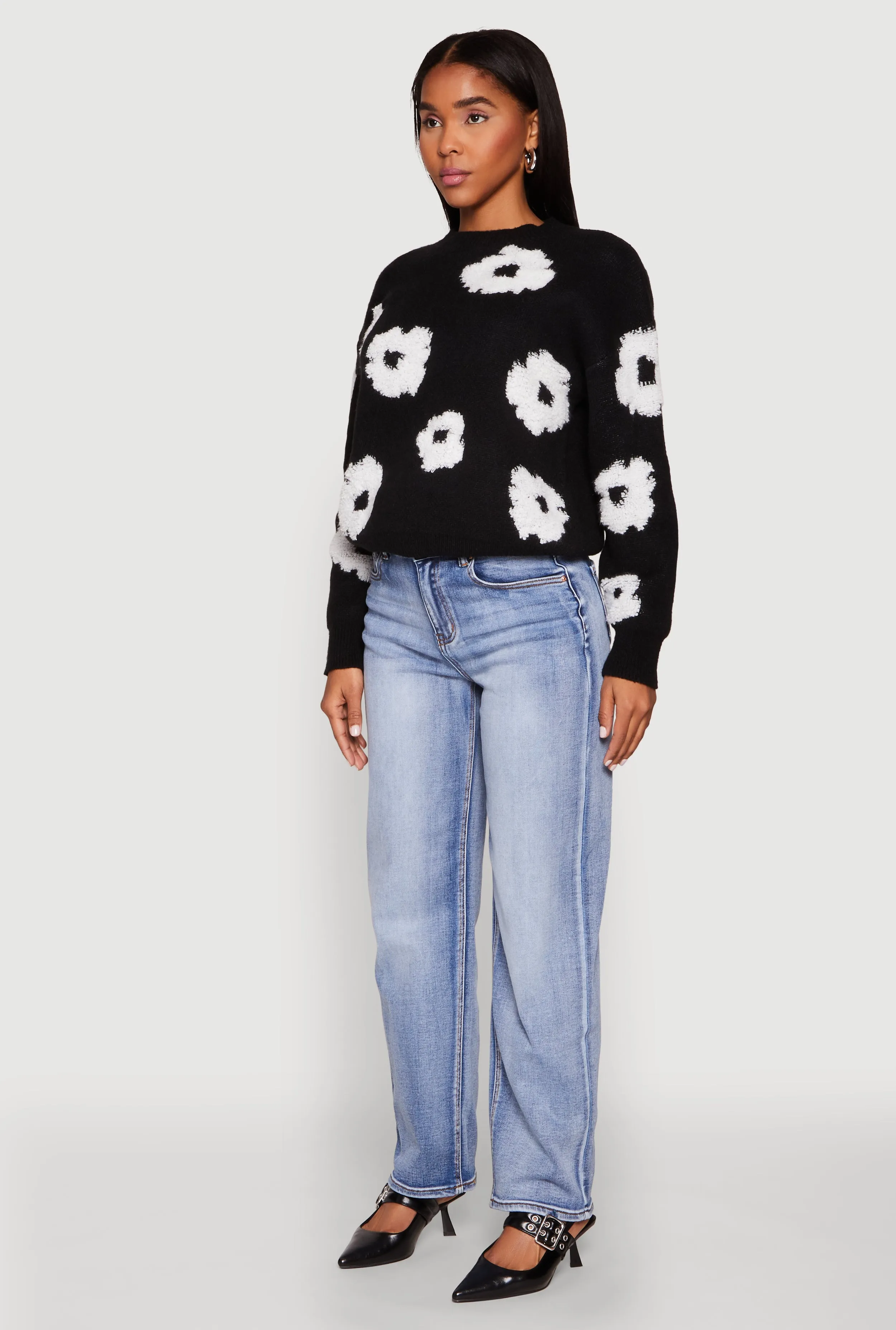 Daisy Flower Tufted Knit Sweater sold by Rainbow product image thumbnail 5