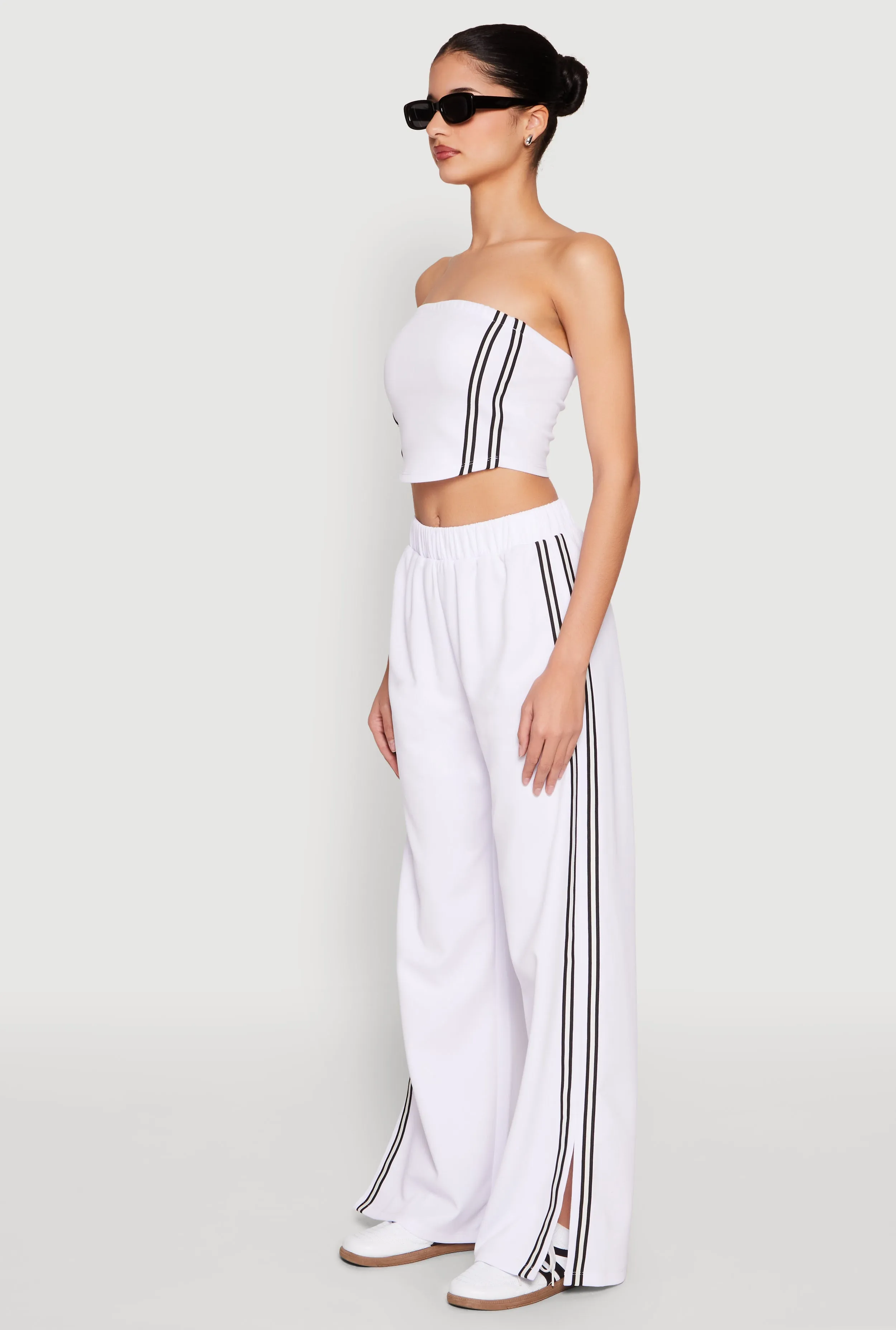 Side Varsity Stripe Tube Top sold by Rainbow product image thumbnail 5