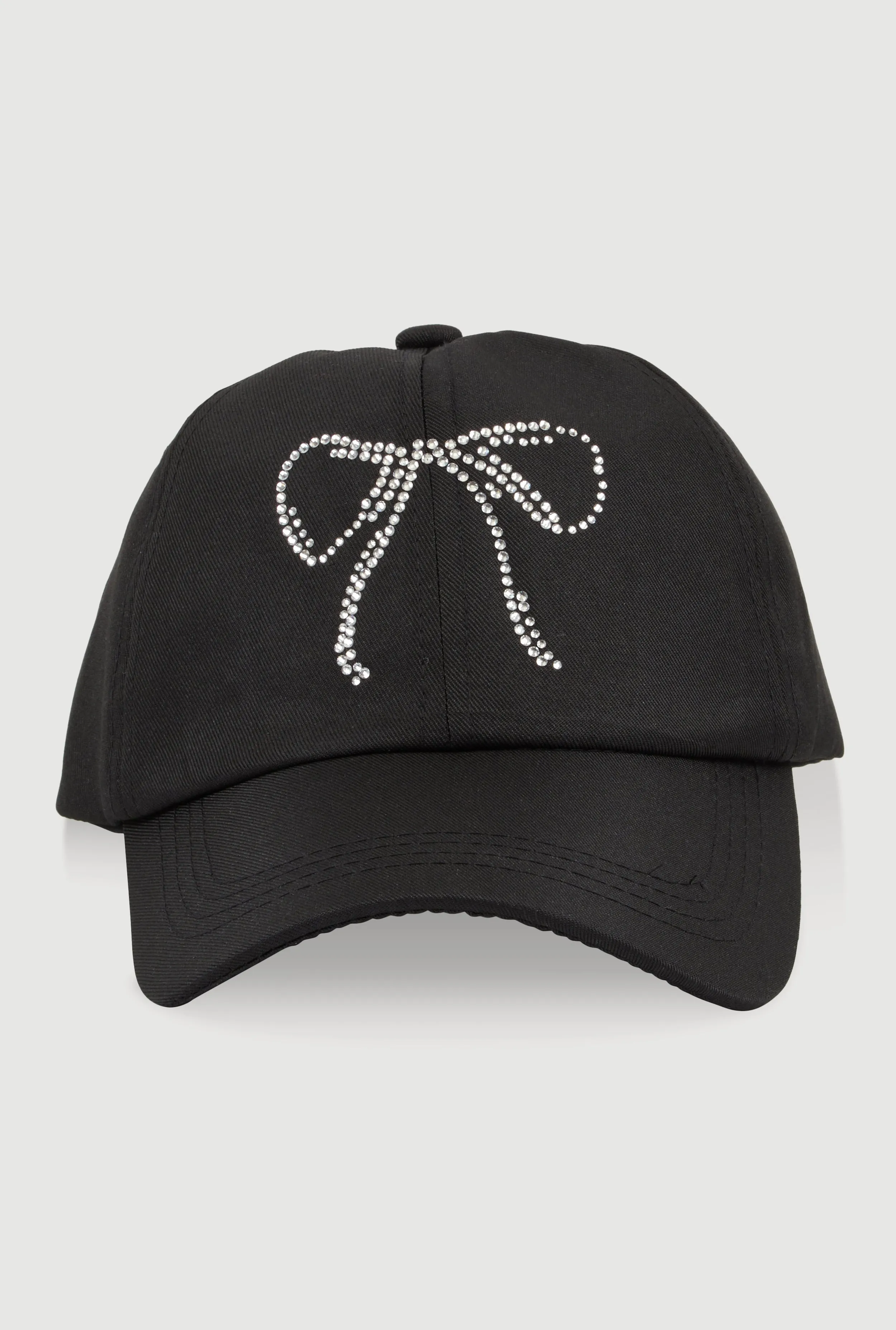 Rhinestone Bow Baseball Cap sold by Rainbow product image thumbnail 3